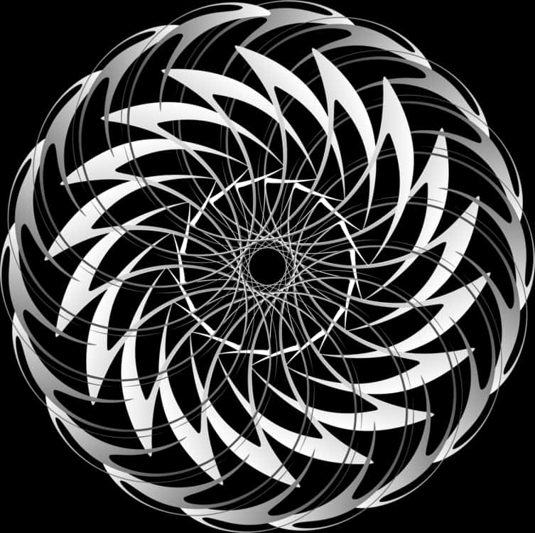 Monokrom optisk illusion kugle Wallpapers