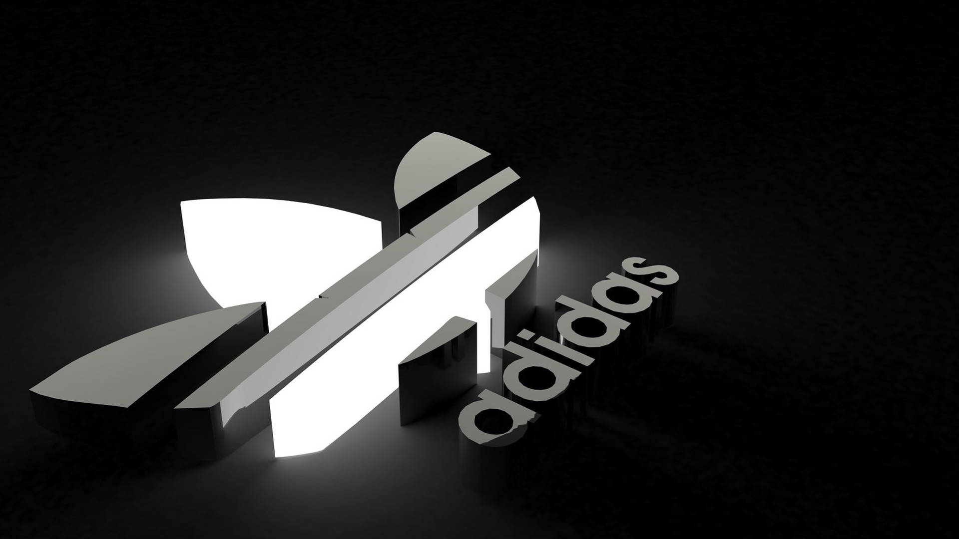 Monokromt Adidas-brandlogo Wallpapers