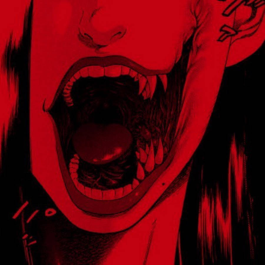 Monsterens Mund Edgy Anime Profilbillede Wallpapers