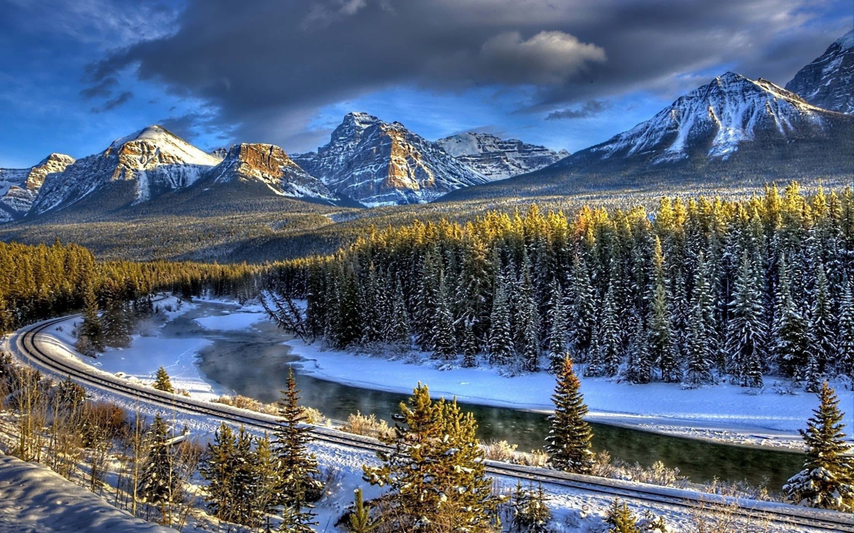 Morant's Curve i et vinterlandskab Wallpapers