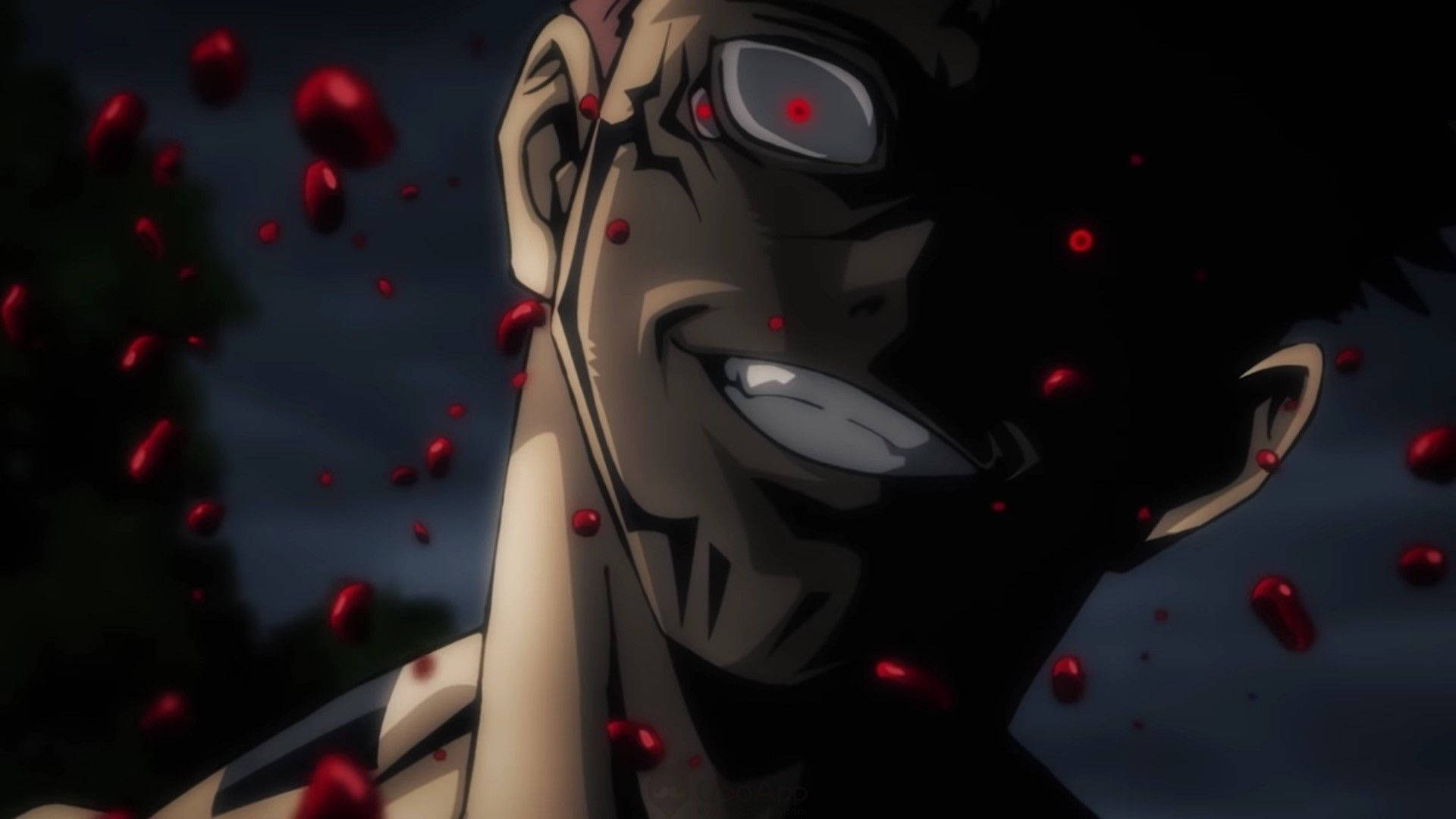 Morderiske Sukuna i Jujutsu Kaisen Wallpapers