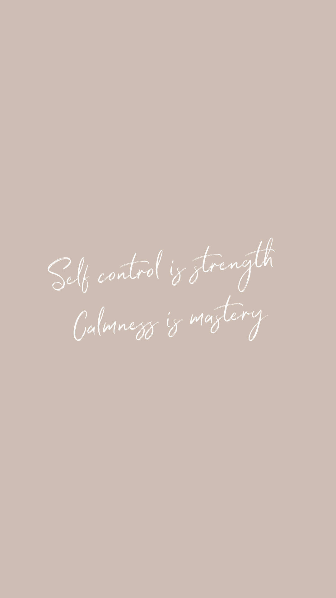 Motiverende citat i beige minimalistisk Wallpapers