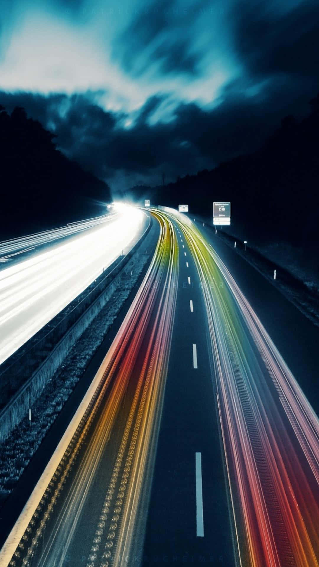 Motorvej time-lapse iPhone 7 Plus Live Wallpapers