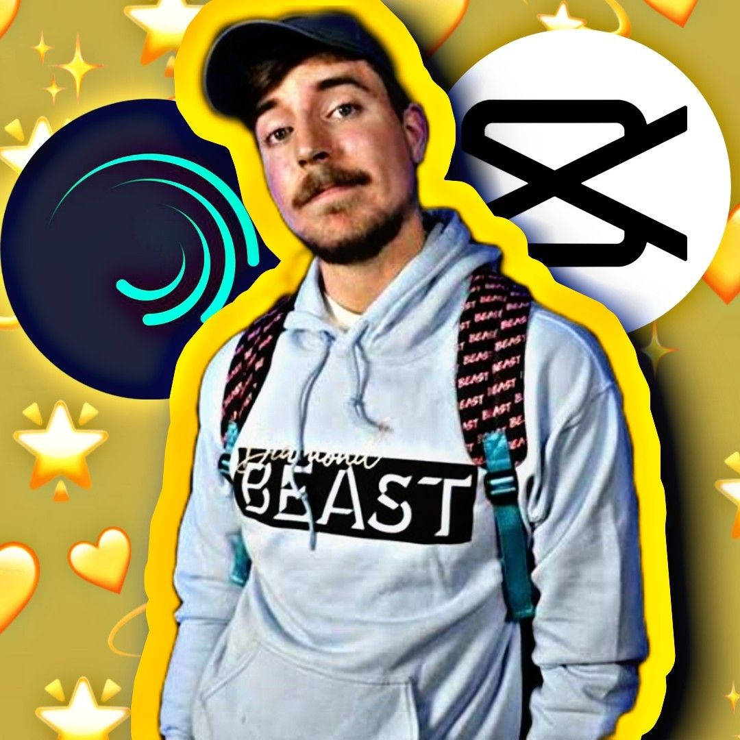 Mr Beast med Alight Motion og Capcut Wallpapers