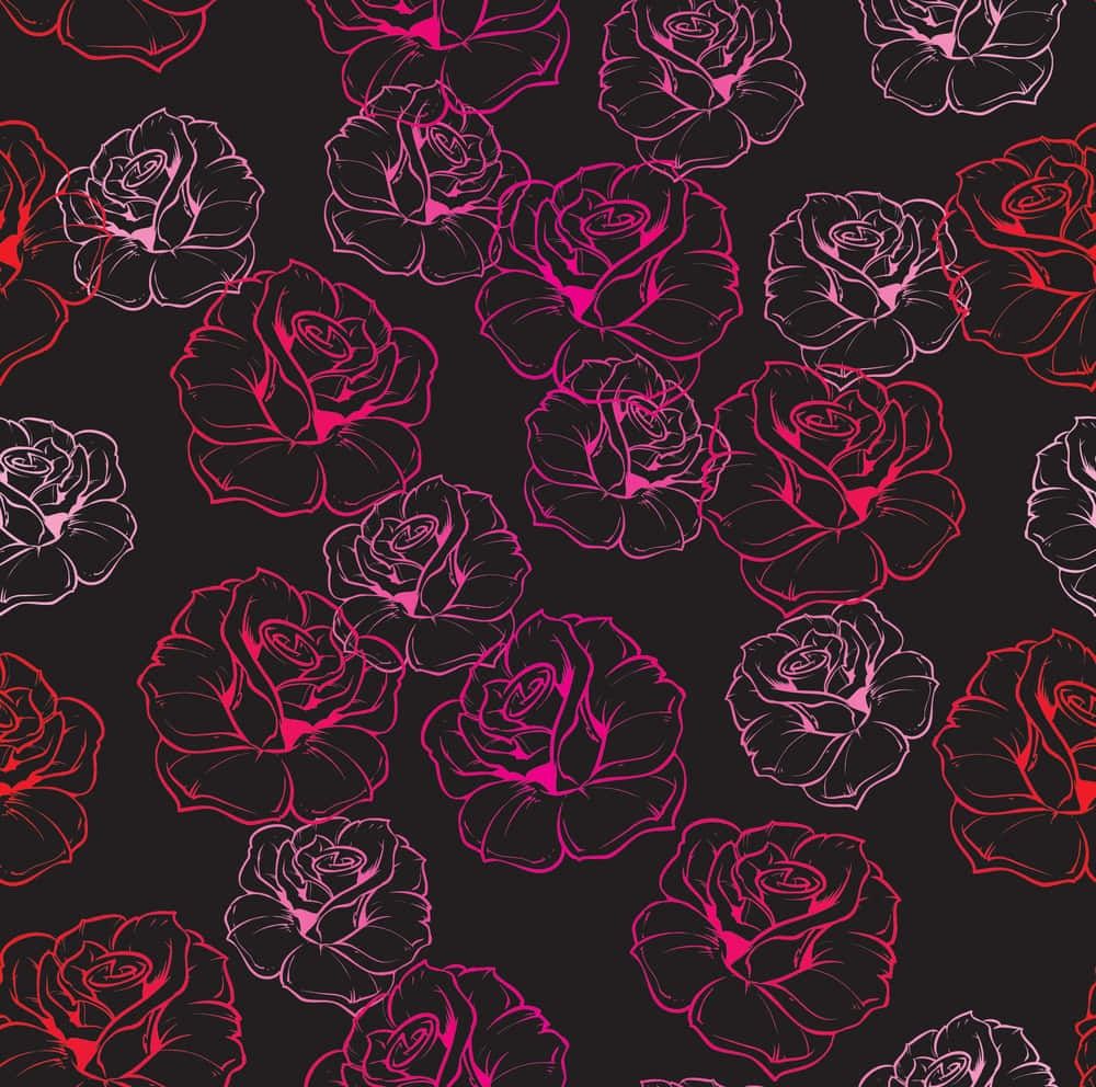 Mørk Blomstret Baggrundstapet Wallpapers