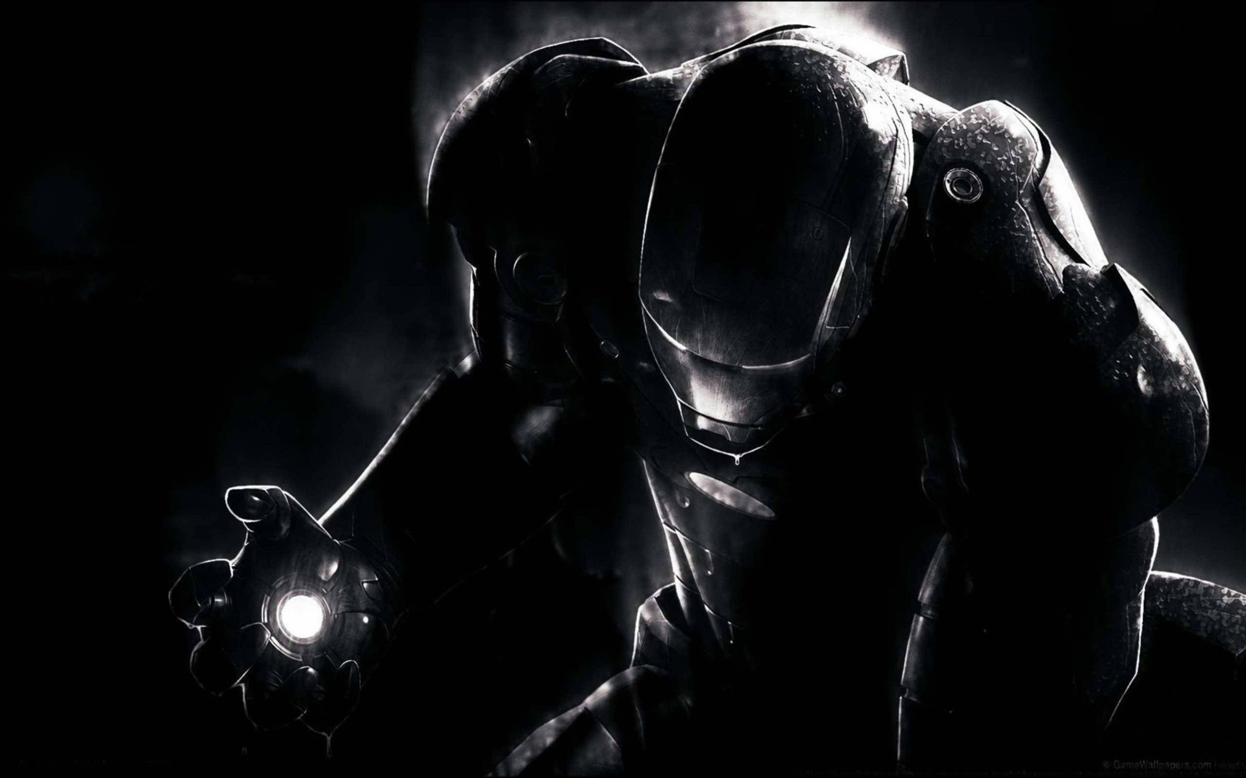 Mørk Iron Man Sort Mac Wallpapers