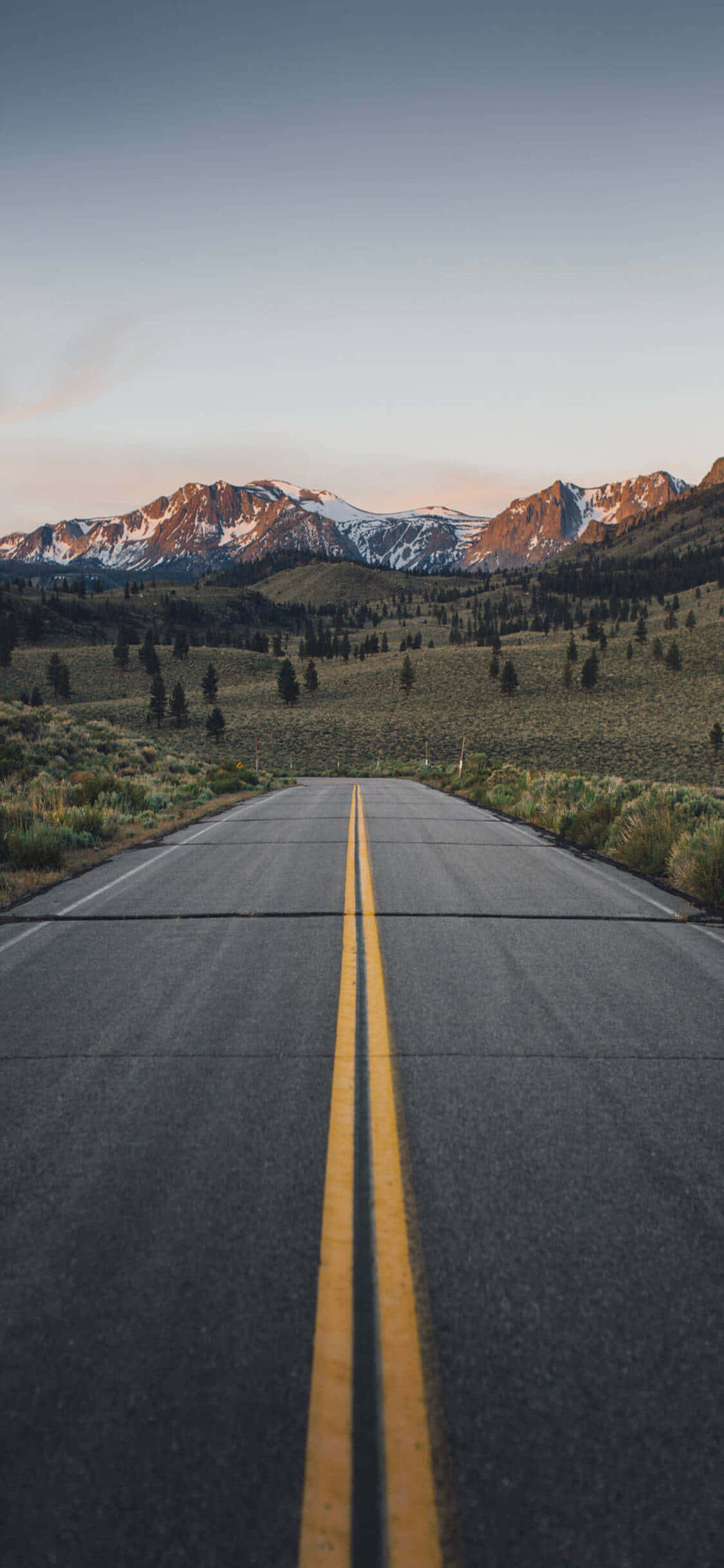 Mærk magien ved en smuk solnedgang over Californien med iPhone X Wallpapers