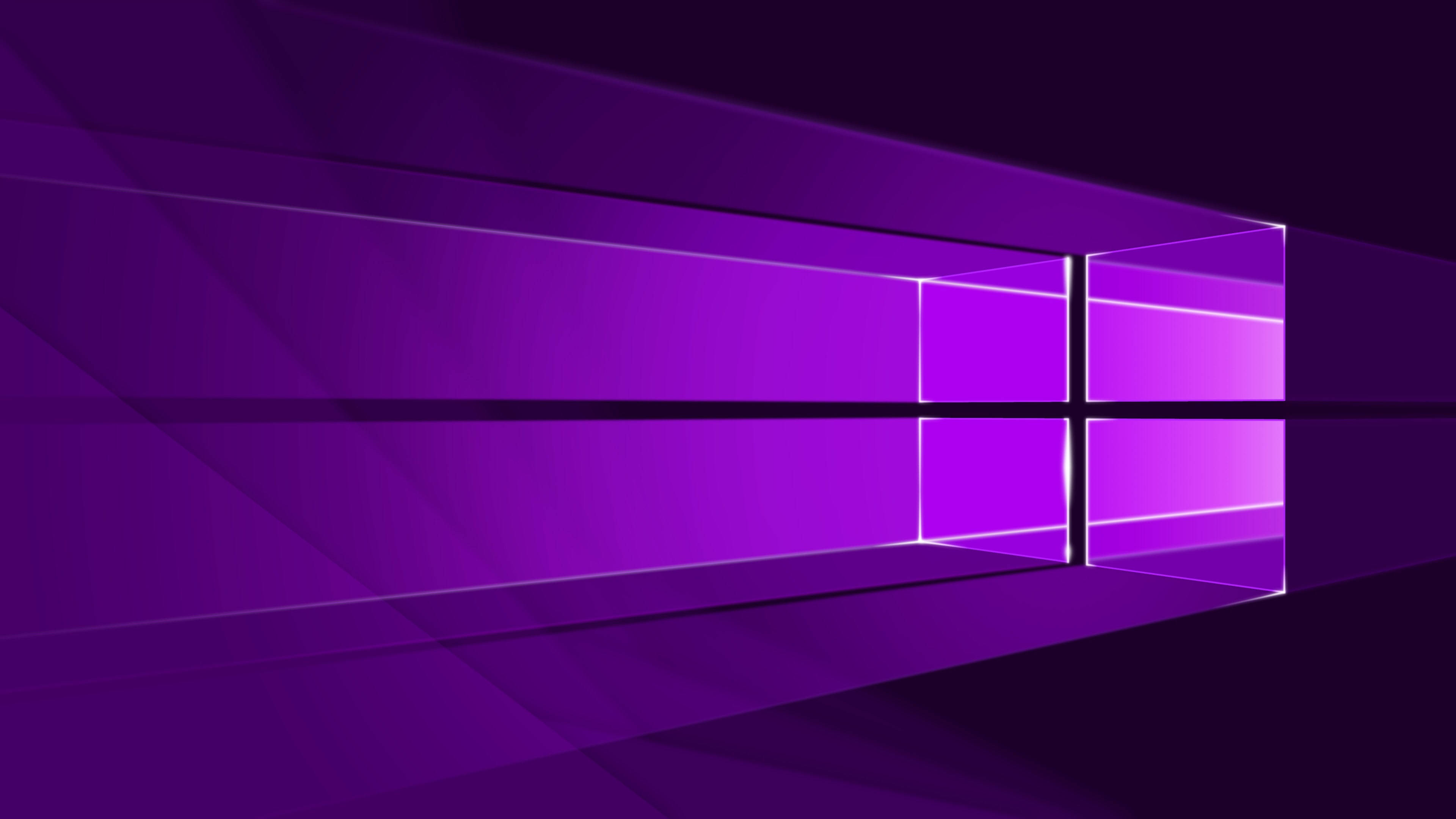 Mørk Neonlilla Windows-logo Wallpapers