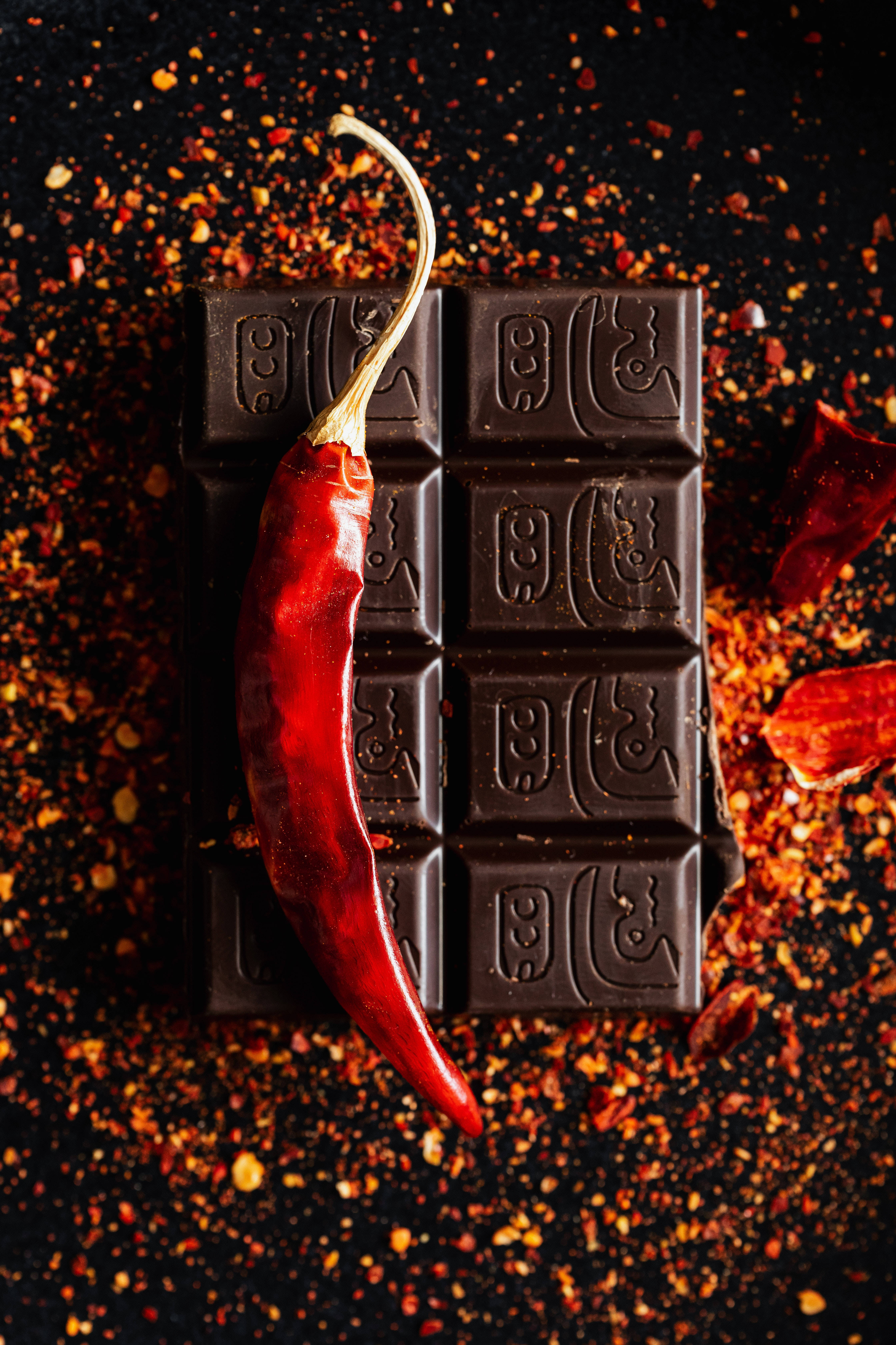 Mørk rød chili og chokolade Wallpapers