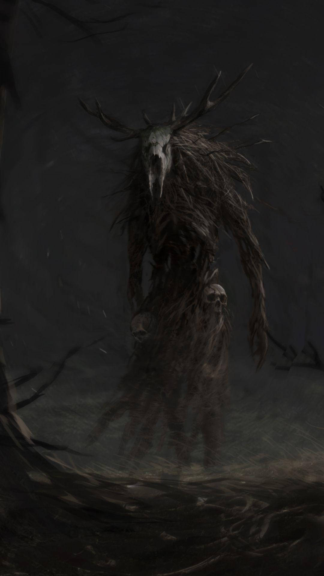 Mørk telefonmaskeret monster Wallpapers