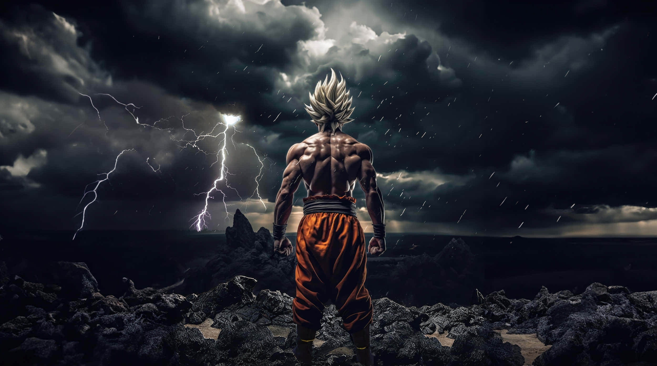 Mørk Ultra Instinct Goku Lyn Wallpapers