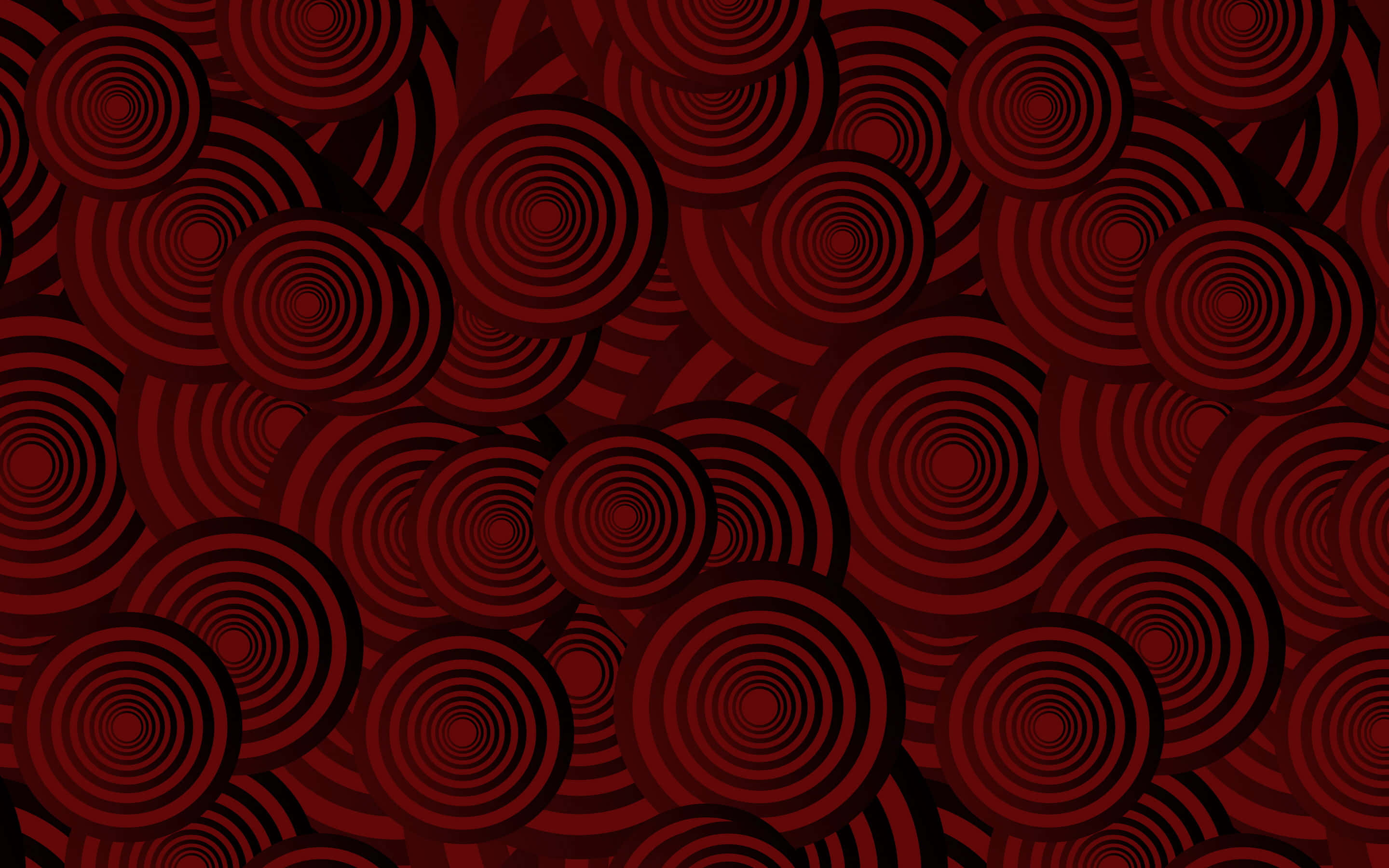 Mørkerød baggrund med rødt cirkelmønster Wallpapers