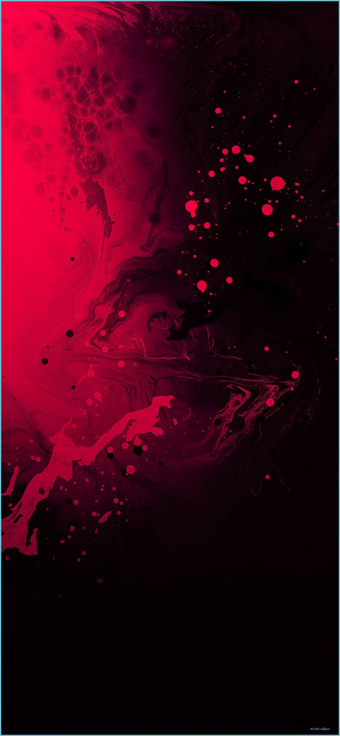 Mørkerød Ripple iPhone 13 Wallpapers
