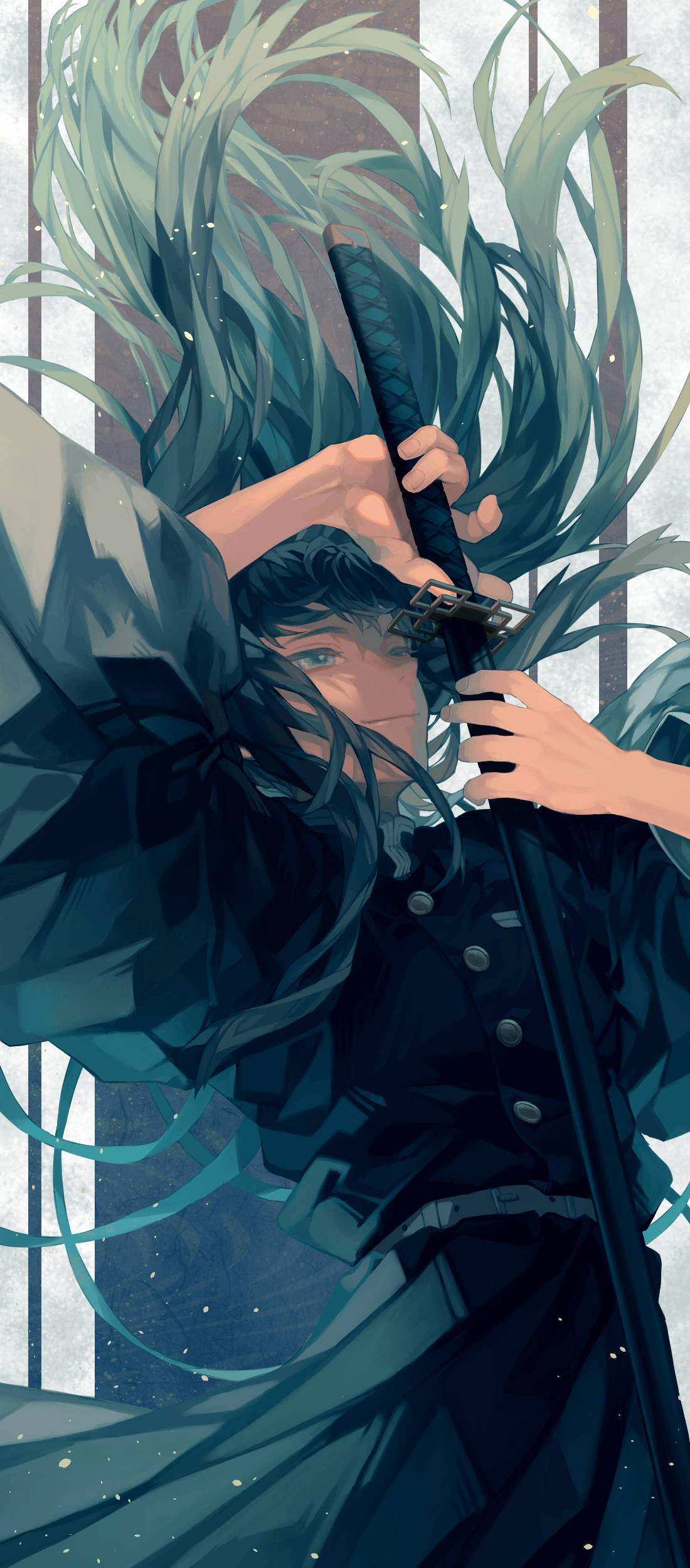 Muichiro Tokito Lodret Træk Wallpapers