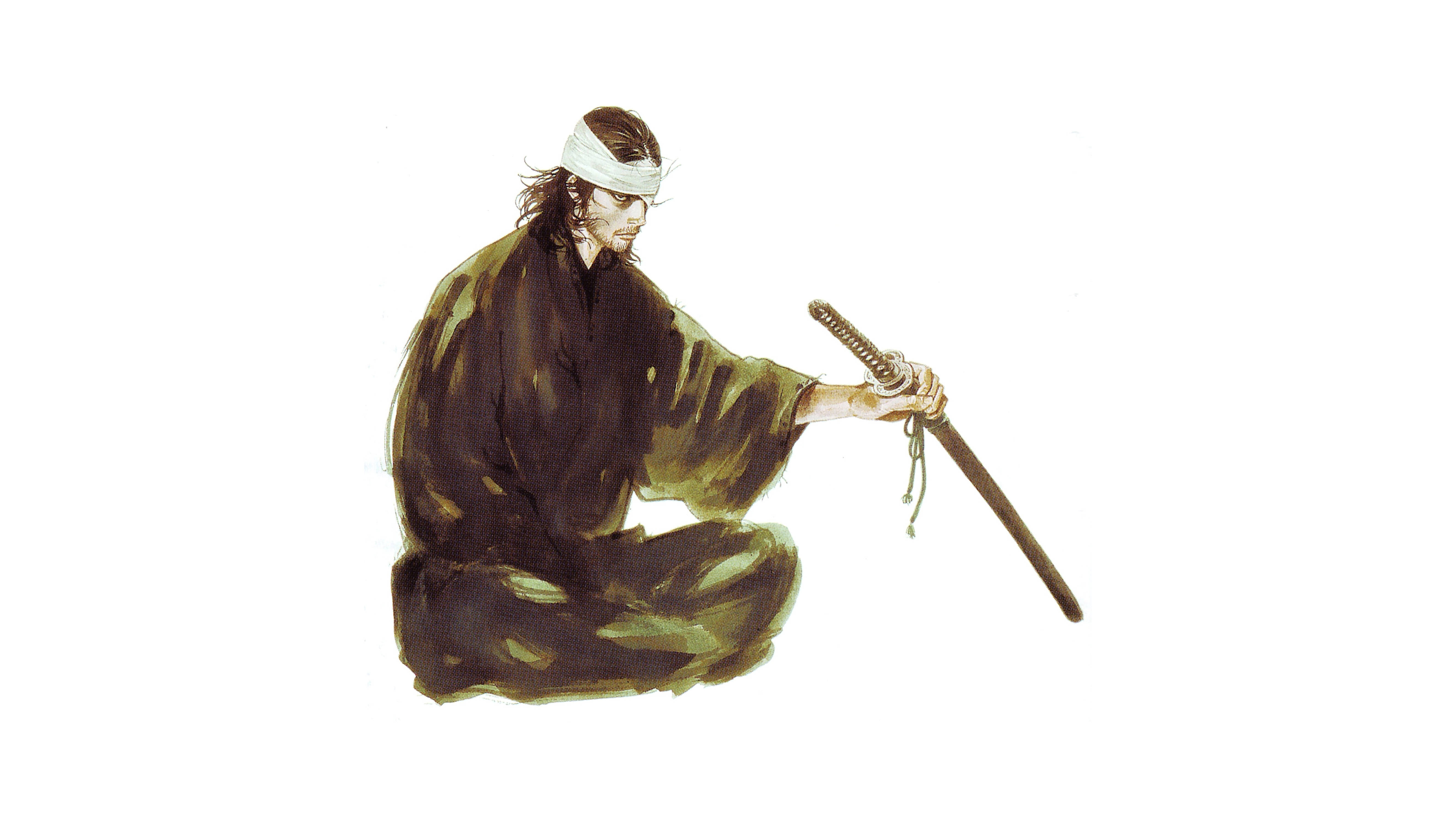 Musashi Vagabond med sværd Wallpapers