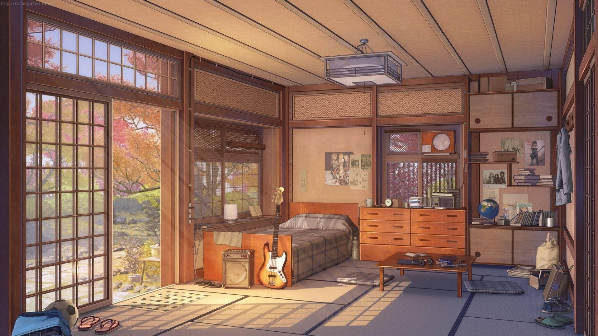 Musiker Anime Værelse Wallpapers