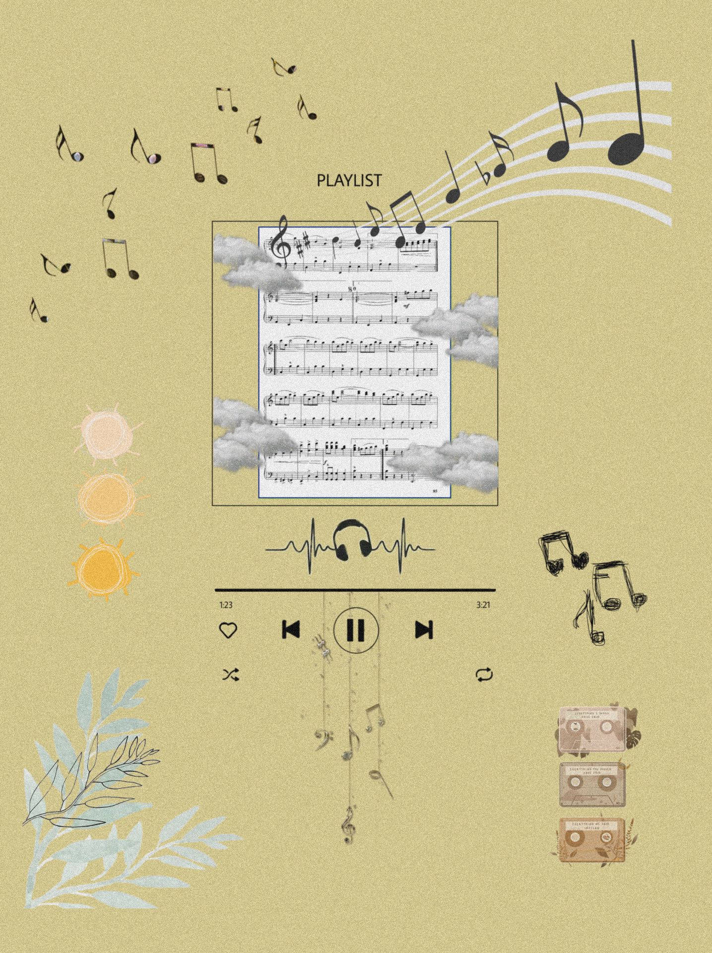 Musikæstetisk digital kunst Wallpapers