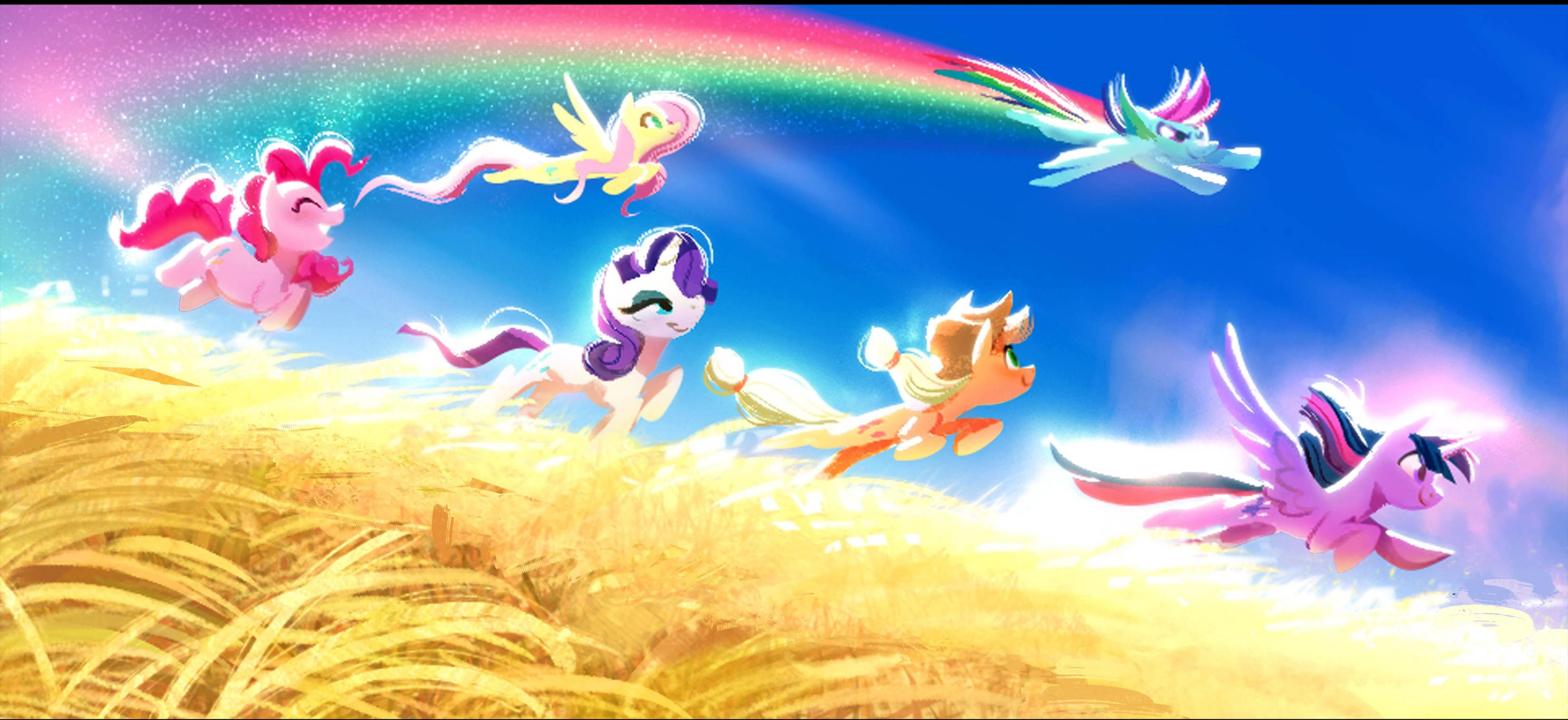My Little Pony Løbende Skrivebordsbaggrund Wallpapers