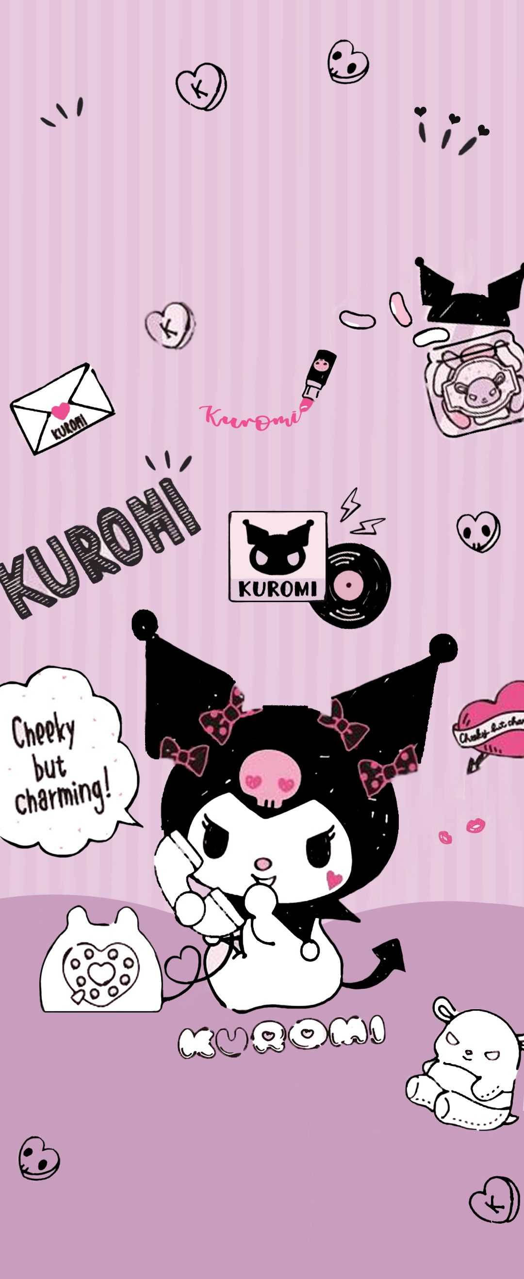 My Melody Kuromi Telefonbaggrundsbillede Wallpapers