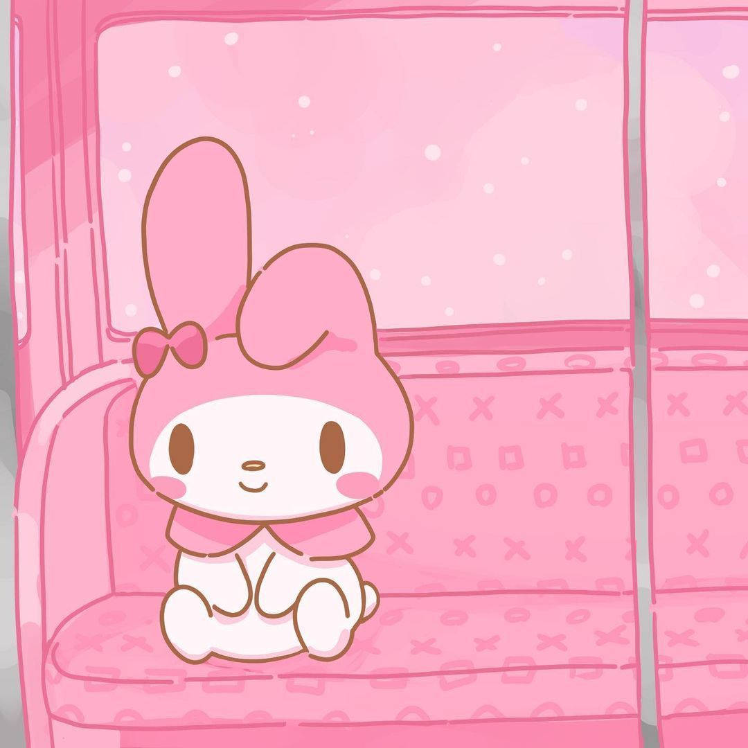 My Melody på pink sofa PFP Wallpapers