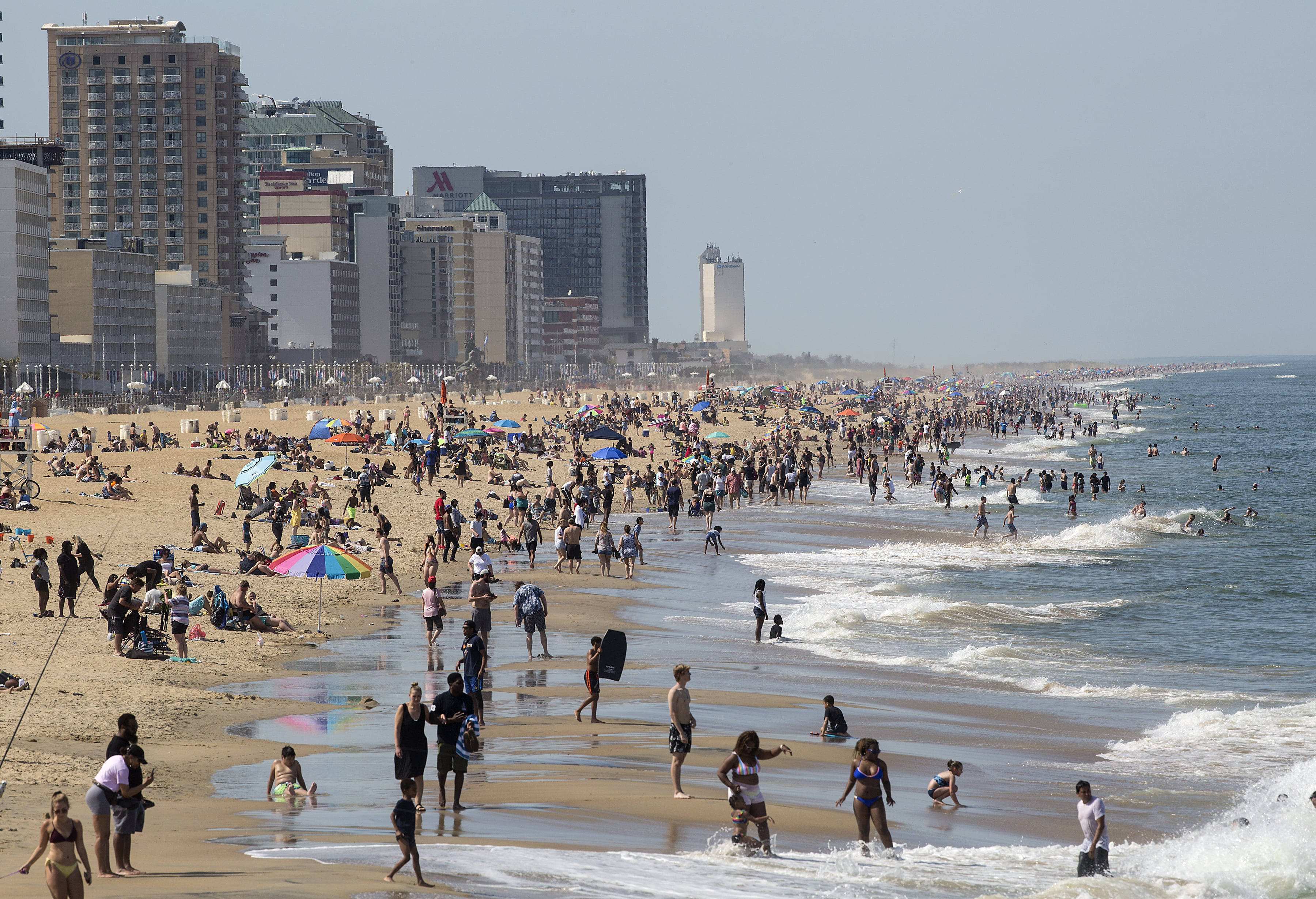 Myldretid ved Virginia Beach Wallpapers