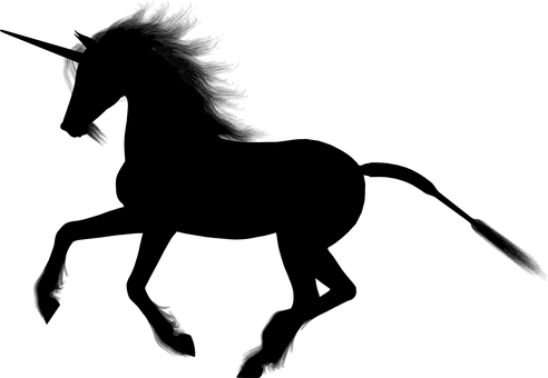 Mystisk enhjørningesilhuet Wallpapers