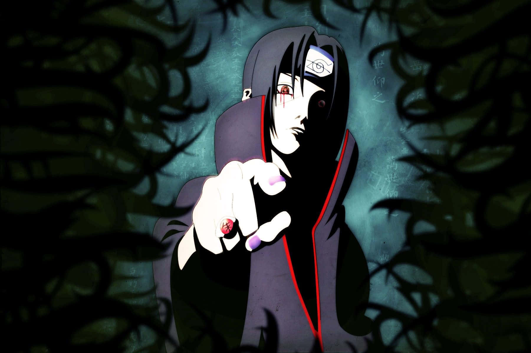 Mystisk intensitet - Itachi Uchiha fra Naruto-serien Wallpapers