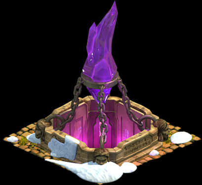 Mystisk krystalflamme struktur Wallpapers