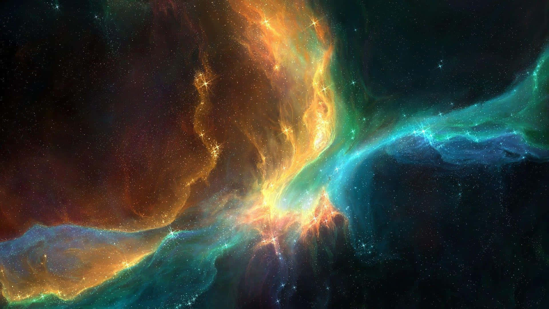 Mystisk Mørk Nebula i Kosmos Dybder Wallpapers