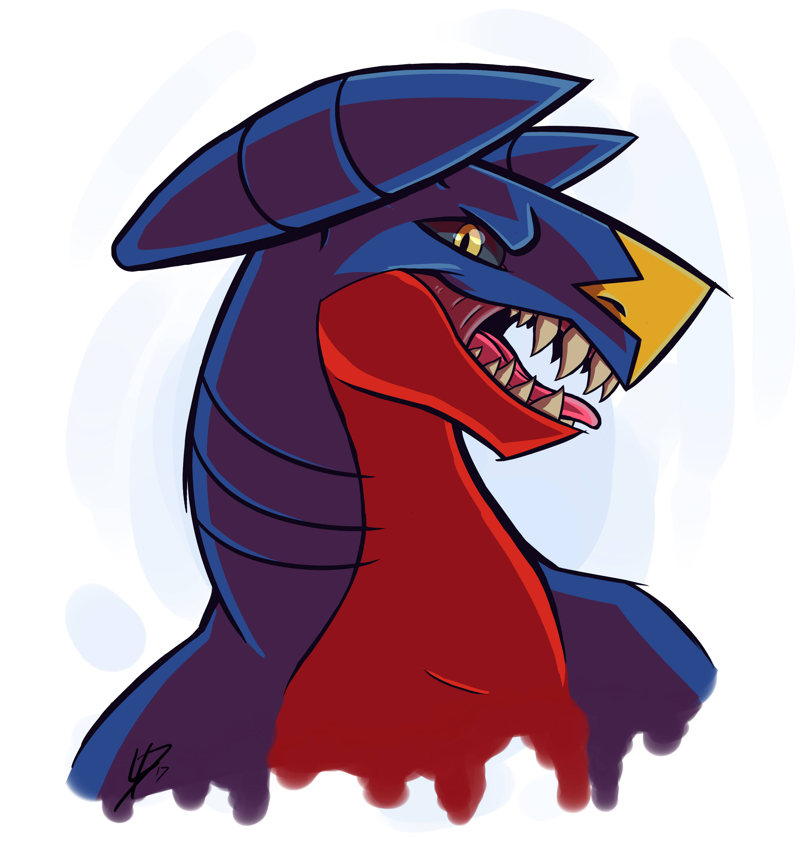Nærbillede Garchomp Fanart Wallpapers