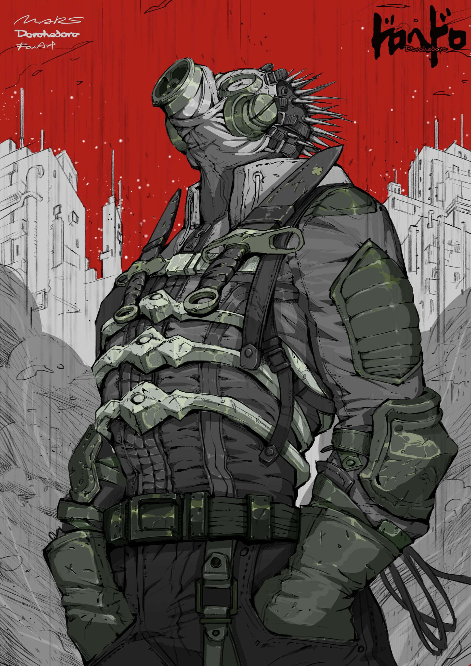 Når nihilisme møder fantasi, bringer Dorohedoro et kaotisk men humoristisk mix af puslespil og handling til live Wallpapers