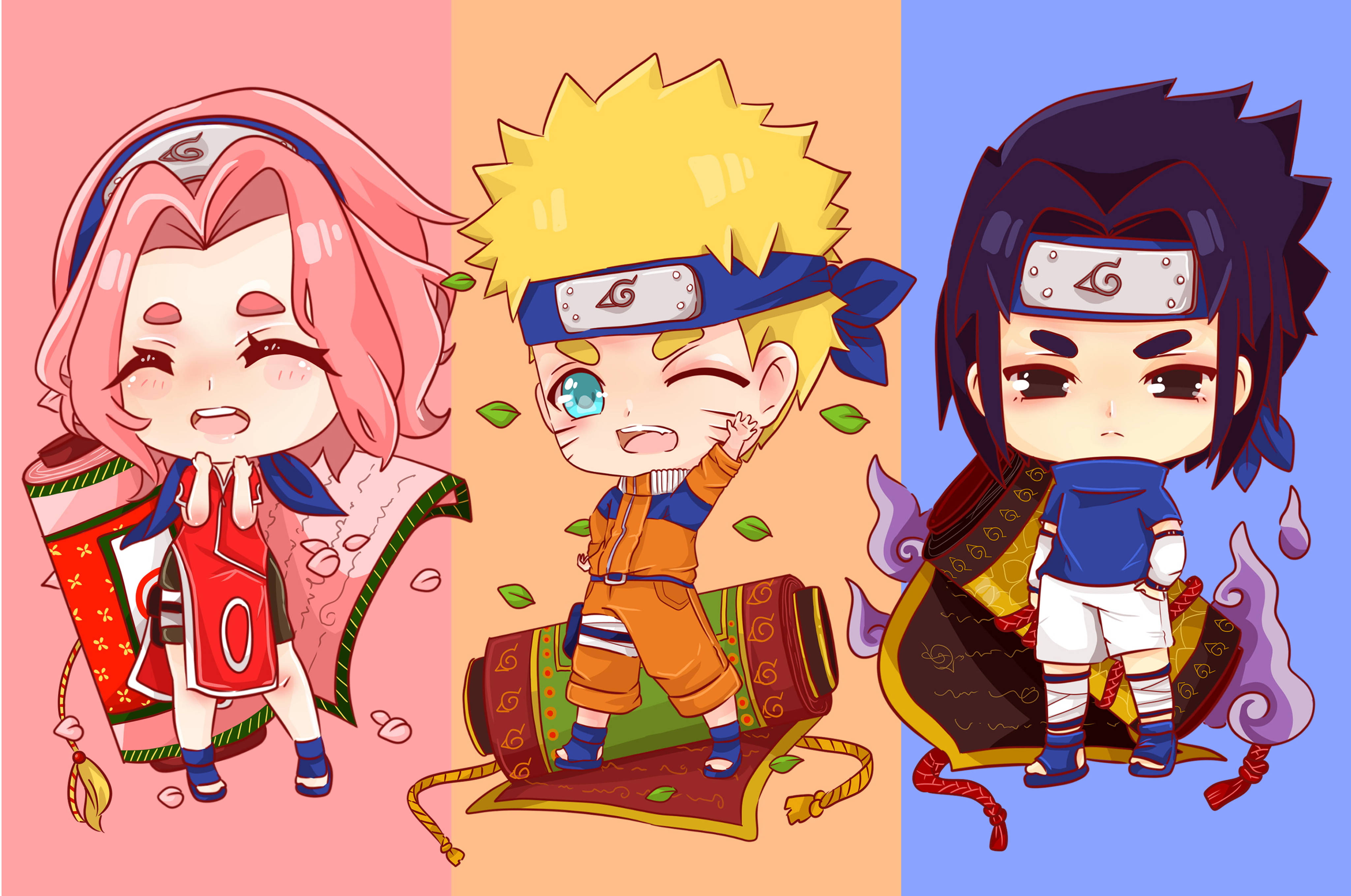 Naruto 4K Chibi Kunst Wallpapers