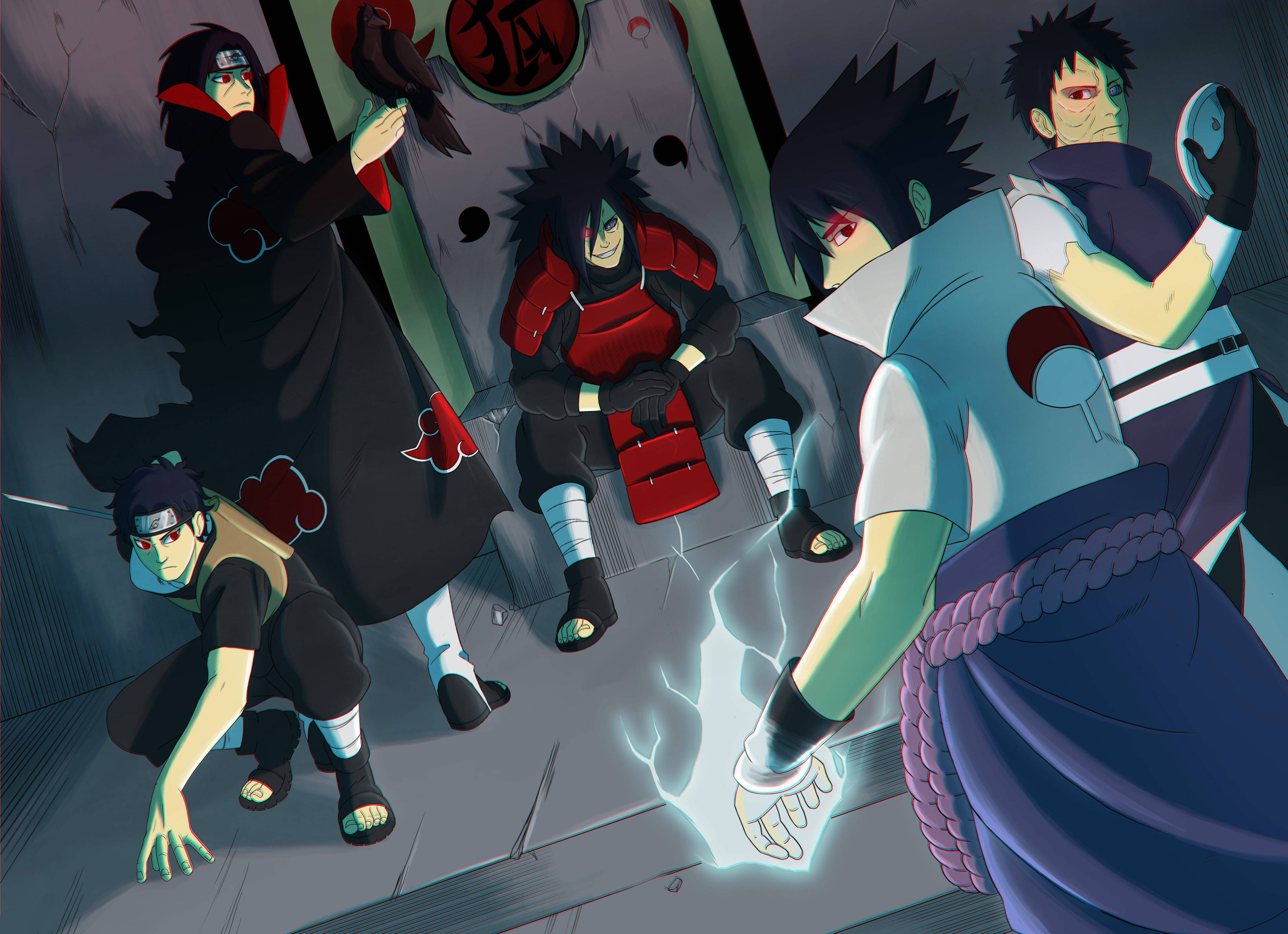 Naruto 4K Uchiha-klanens Sharingan Wallpapers