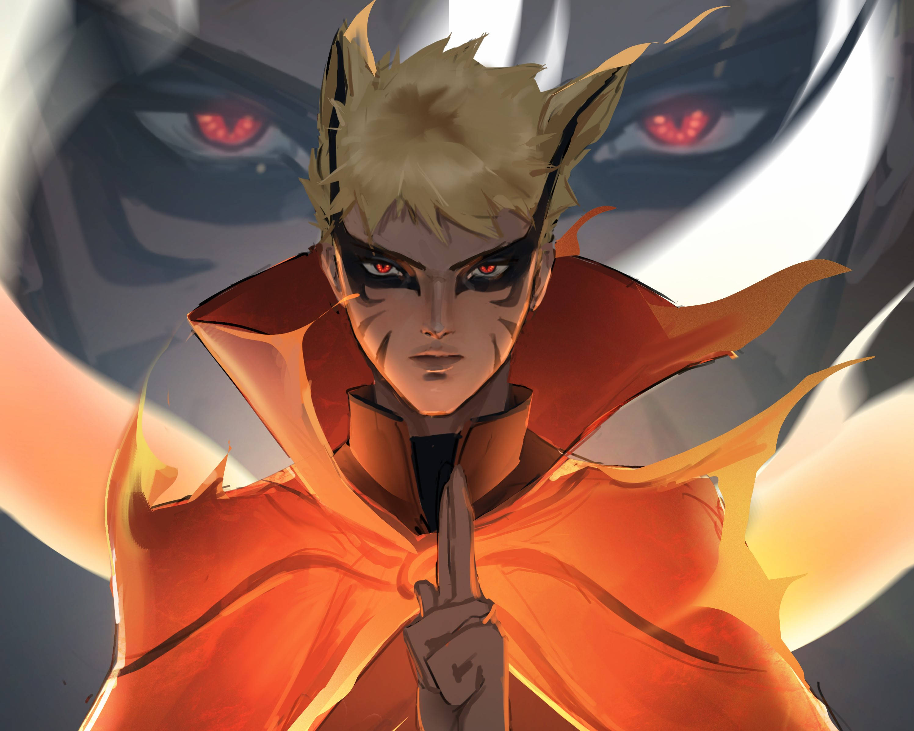 Naruto Baryon Mode ansigt Wallpapers