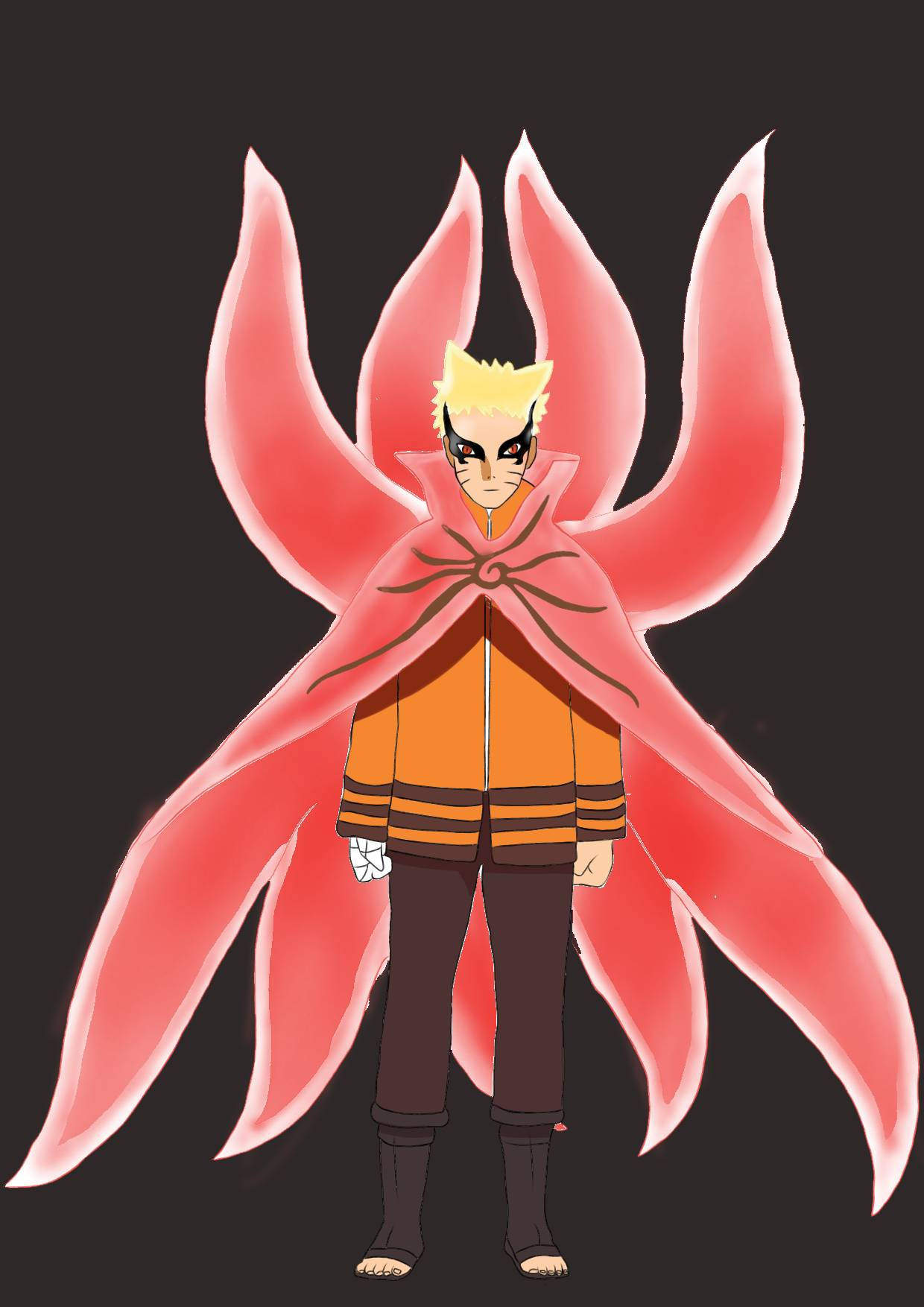 Naruto Baryon Mode Ni Hale Wallpapers