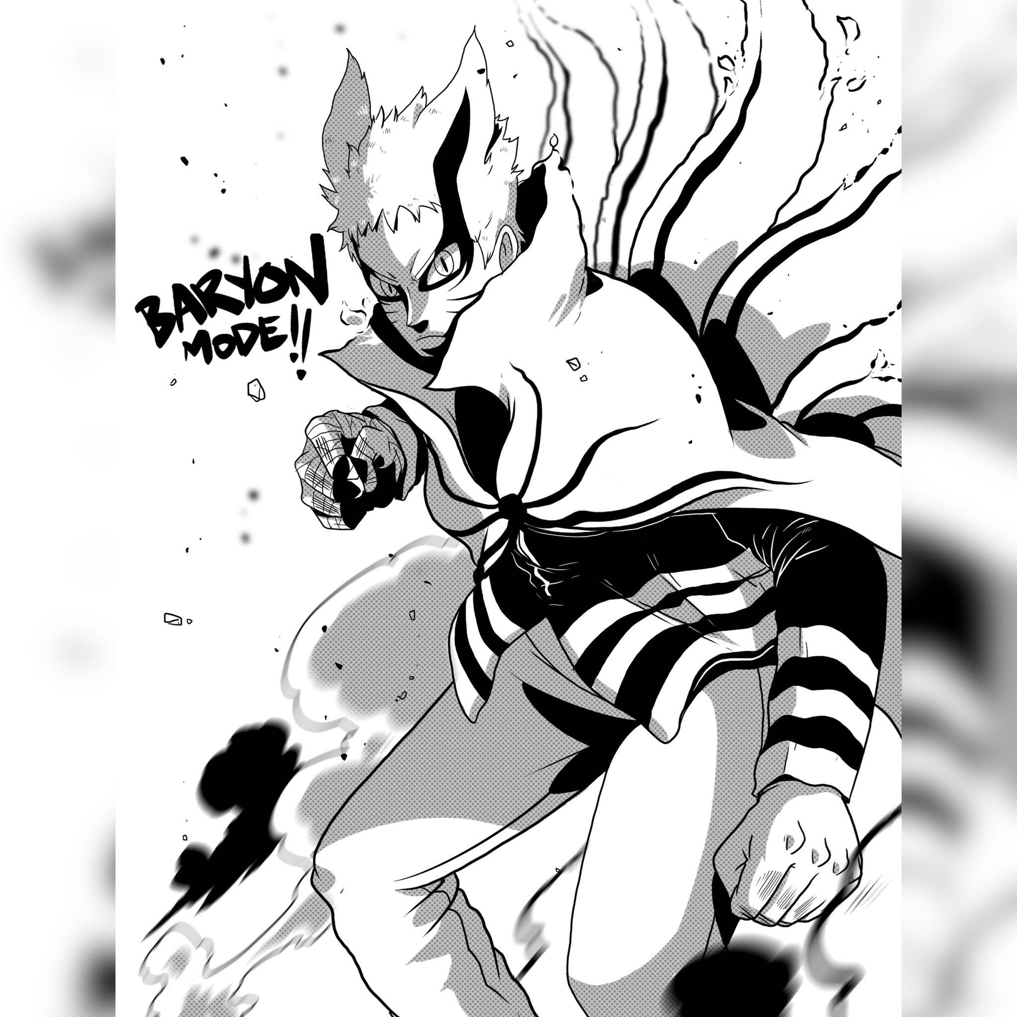 Naruto Baryon Mode Mangakunst Wallpapers