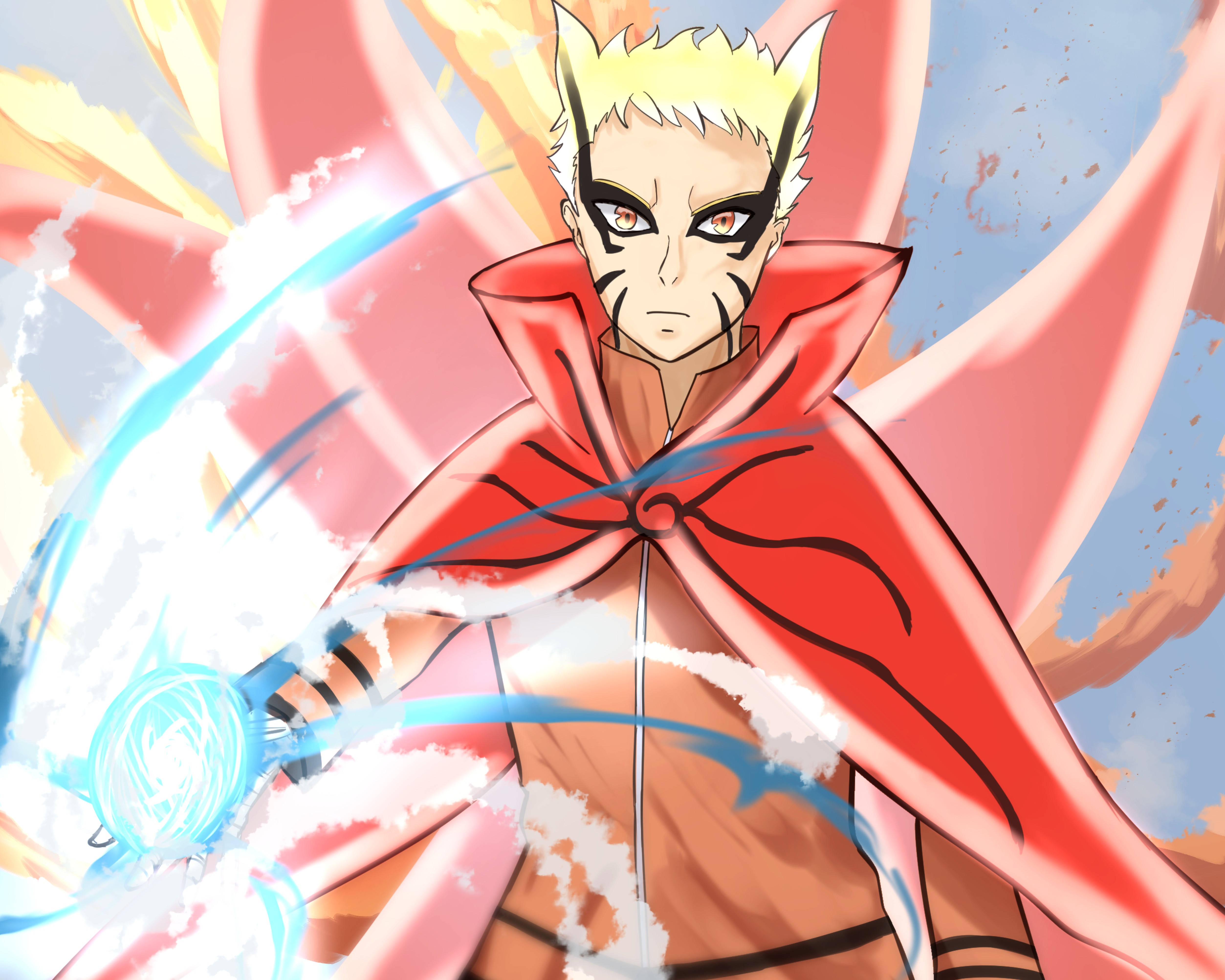 Naruto Baryon Mode Sejt Intenst Blik Wallpapers