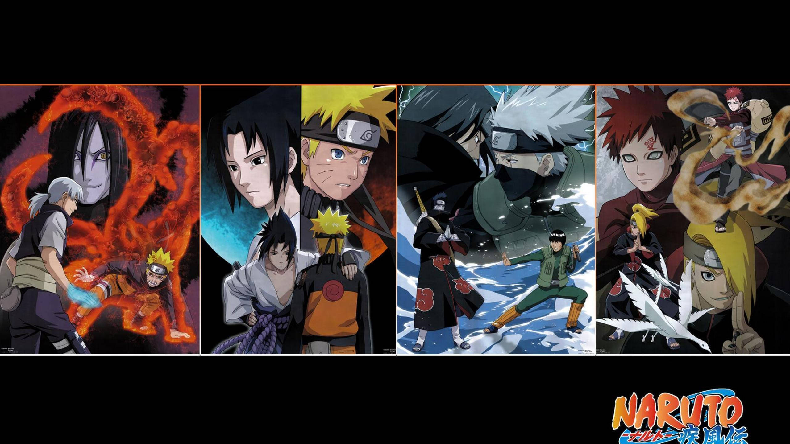 Naruto Forskellige Plakater Wallpapers