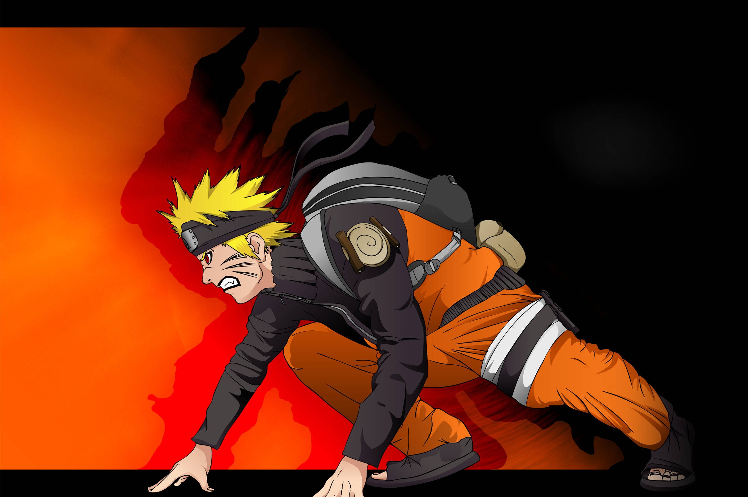 Naruto i kampstilling plakat Wallpapers