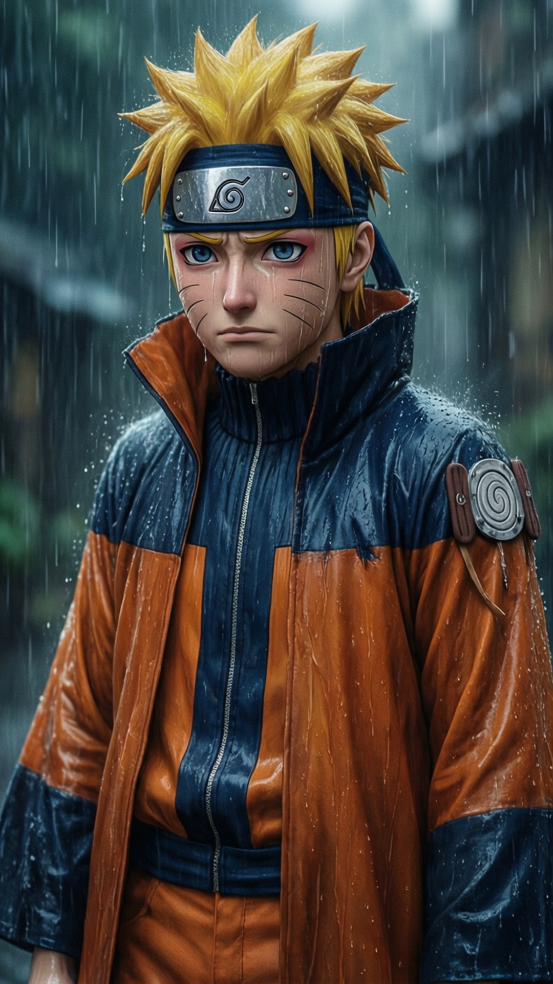 Naruto i regnen Wallpapers