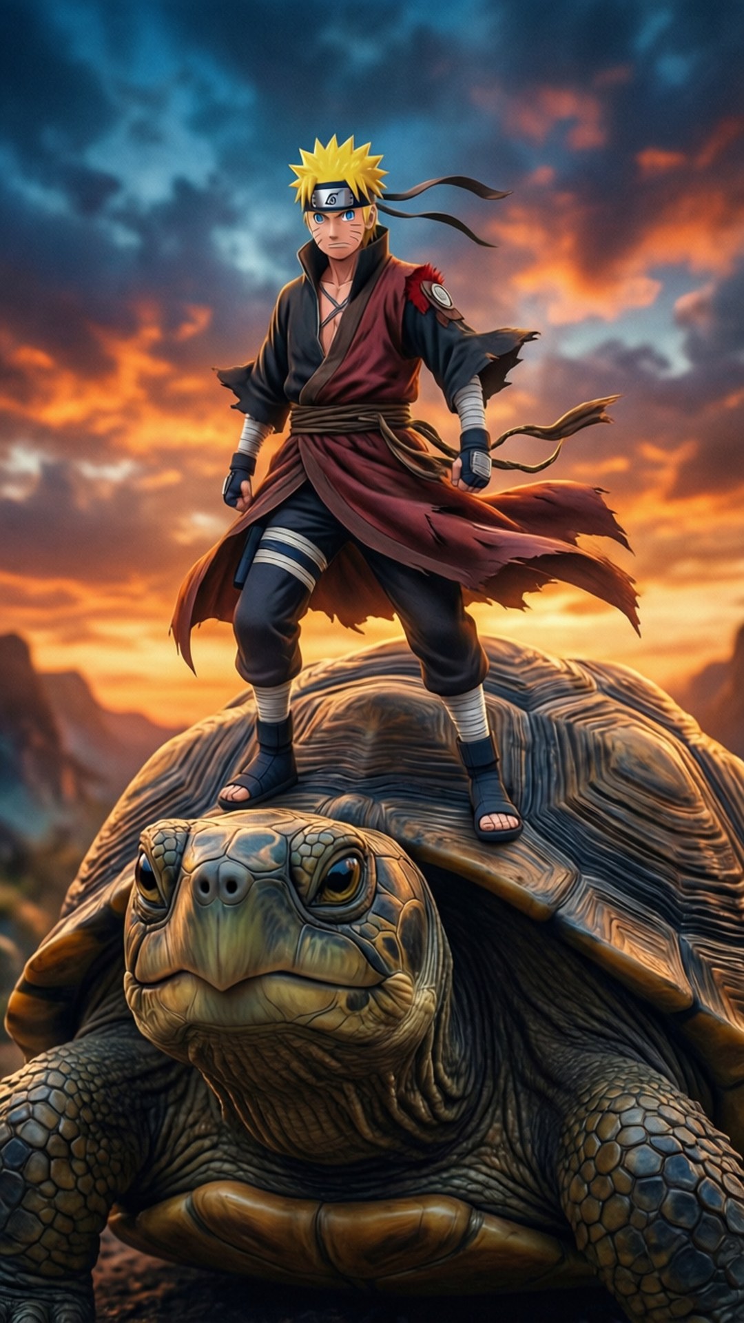 Naruto i Sage Mode på tudse Wallpapers
