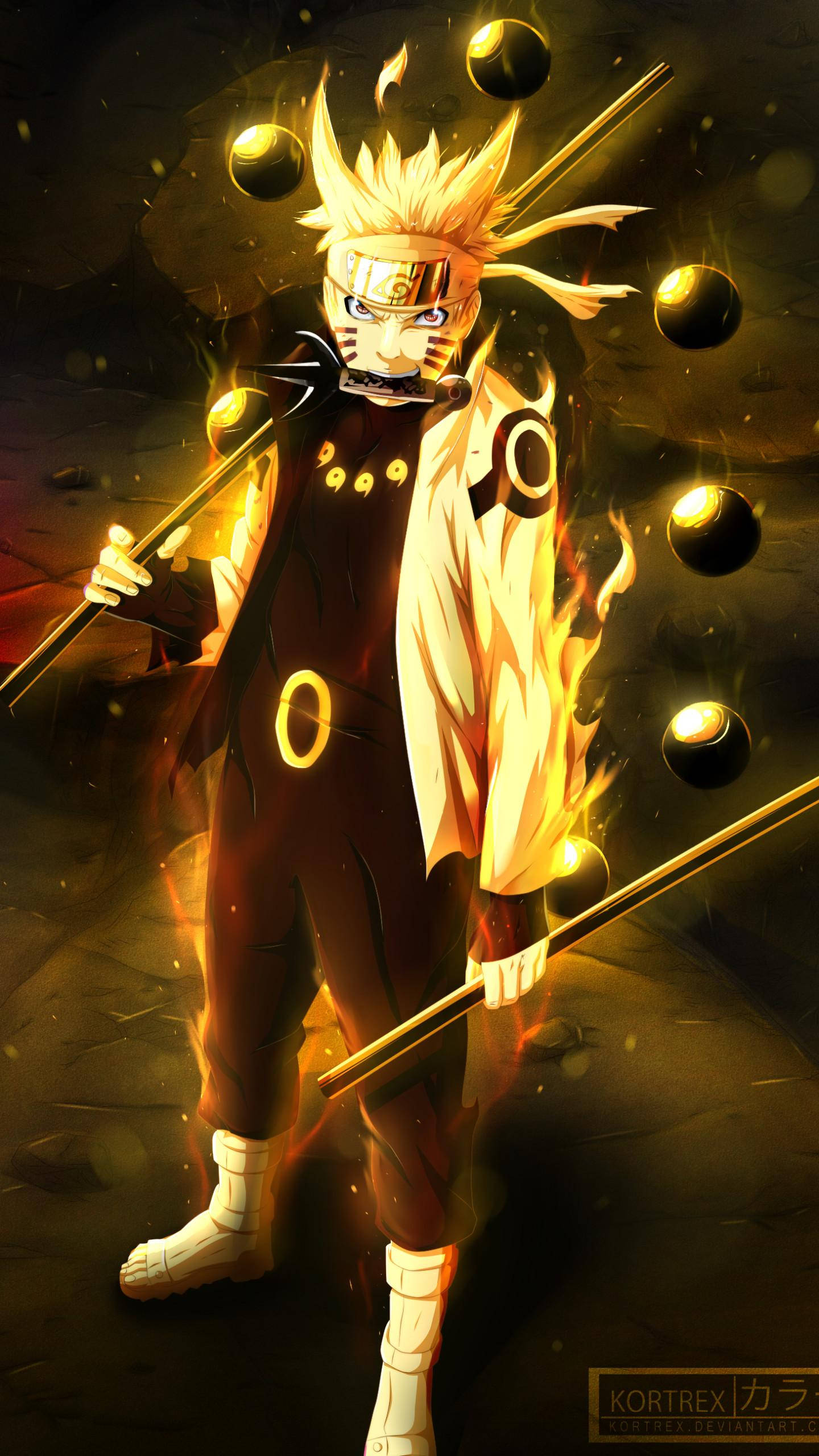 Naruto i Six Paths Sage-tilstand til telefon Wallpapers