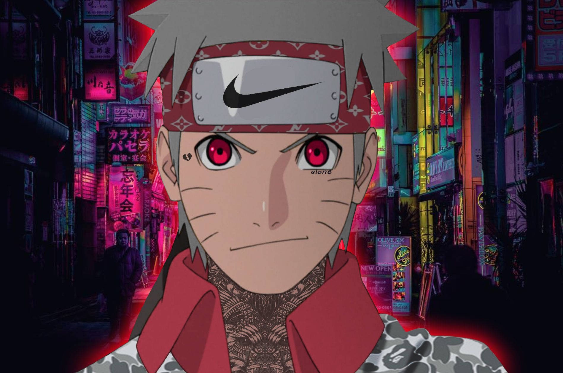 Naruto i urban stil med attitude Wallpapers