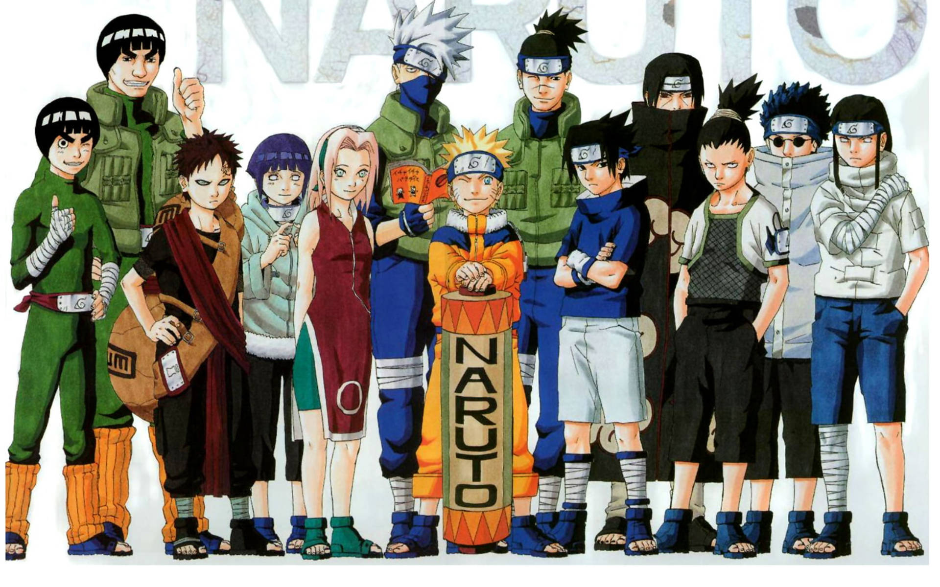 Naruto-karakterer Lærere og Elever Wallpapers