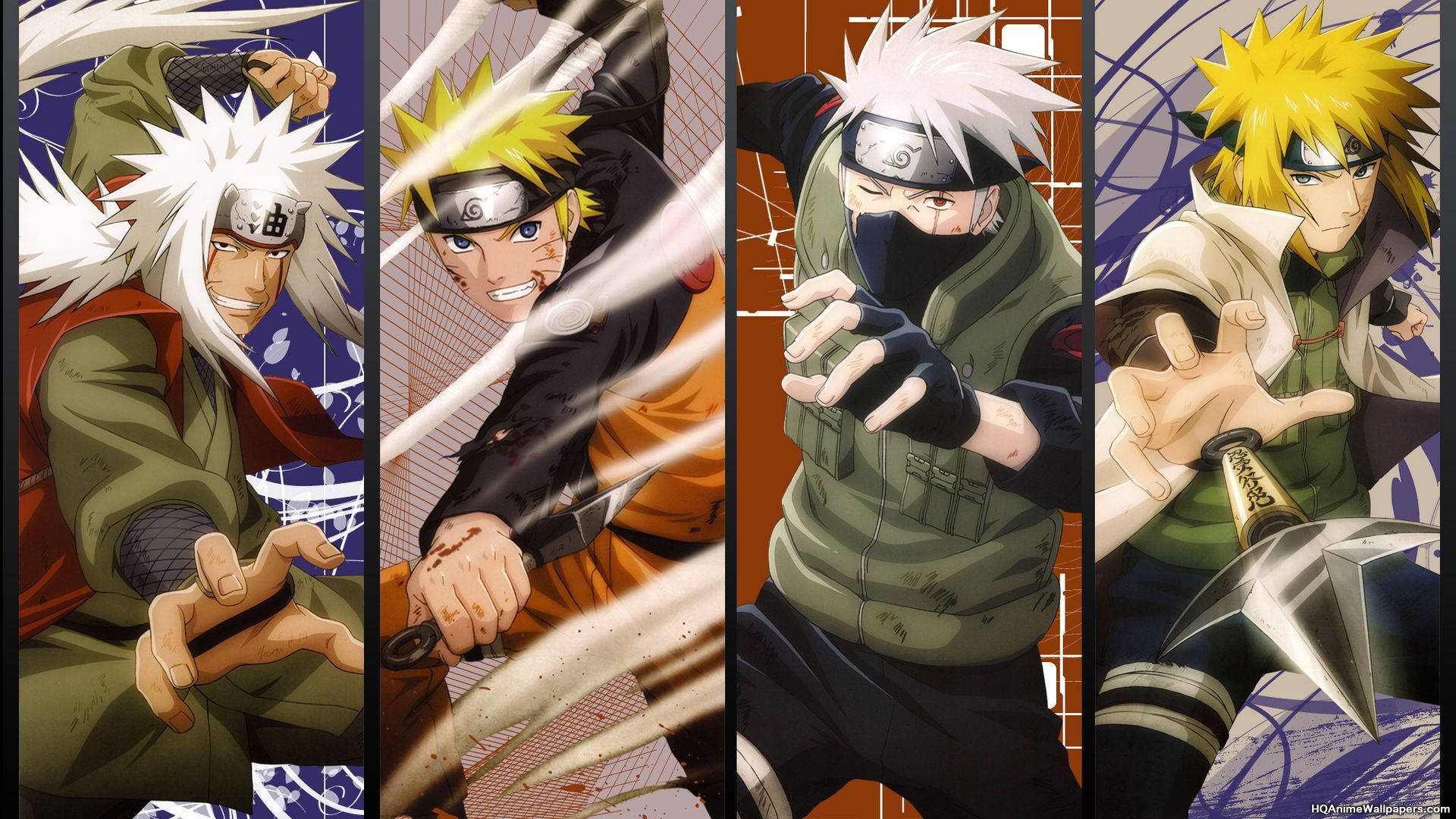 Naruto-karakterer Magtfulde Ninjaer Wallpapers
