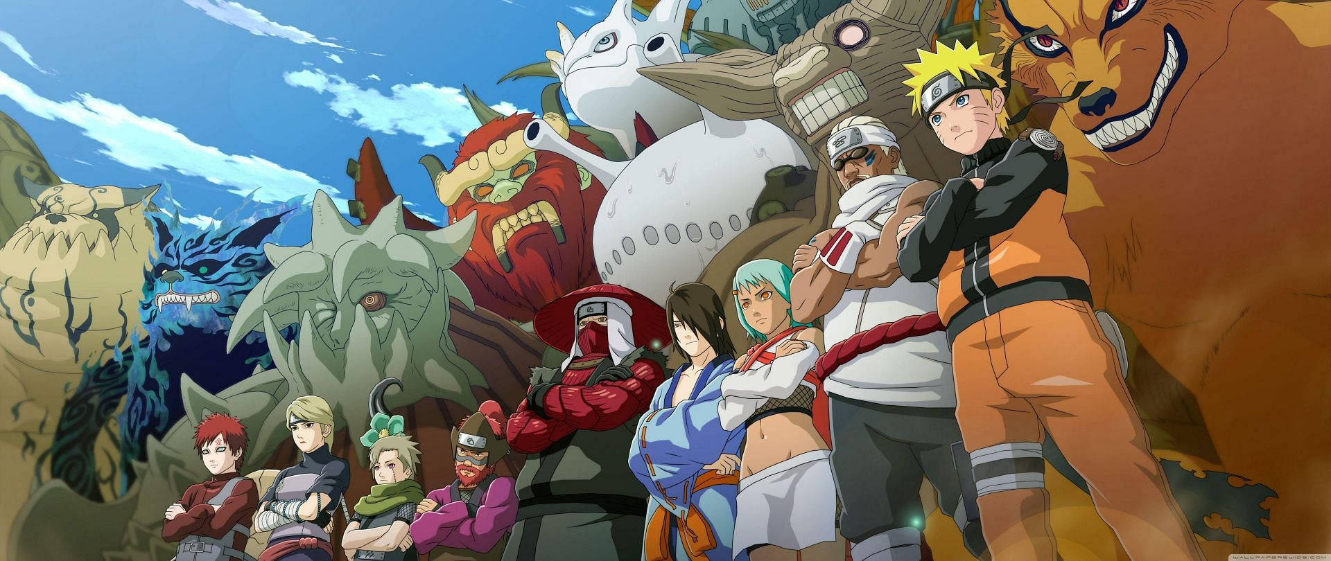 Naruto-karakterer og deres endelige form Wallpapers