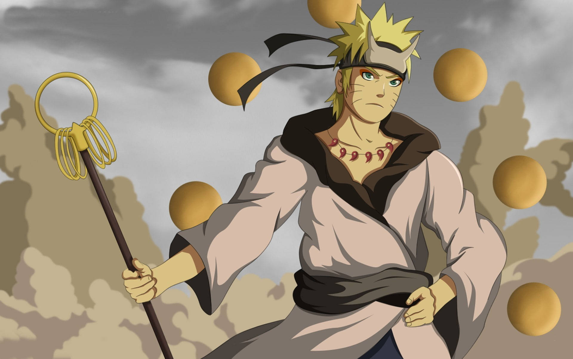 Naruto Live med Shakujo-stav Wallpapers