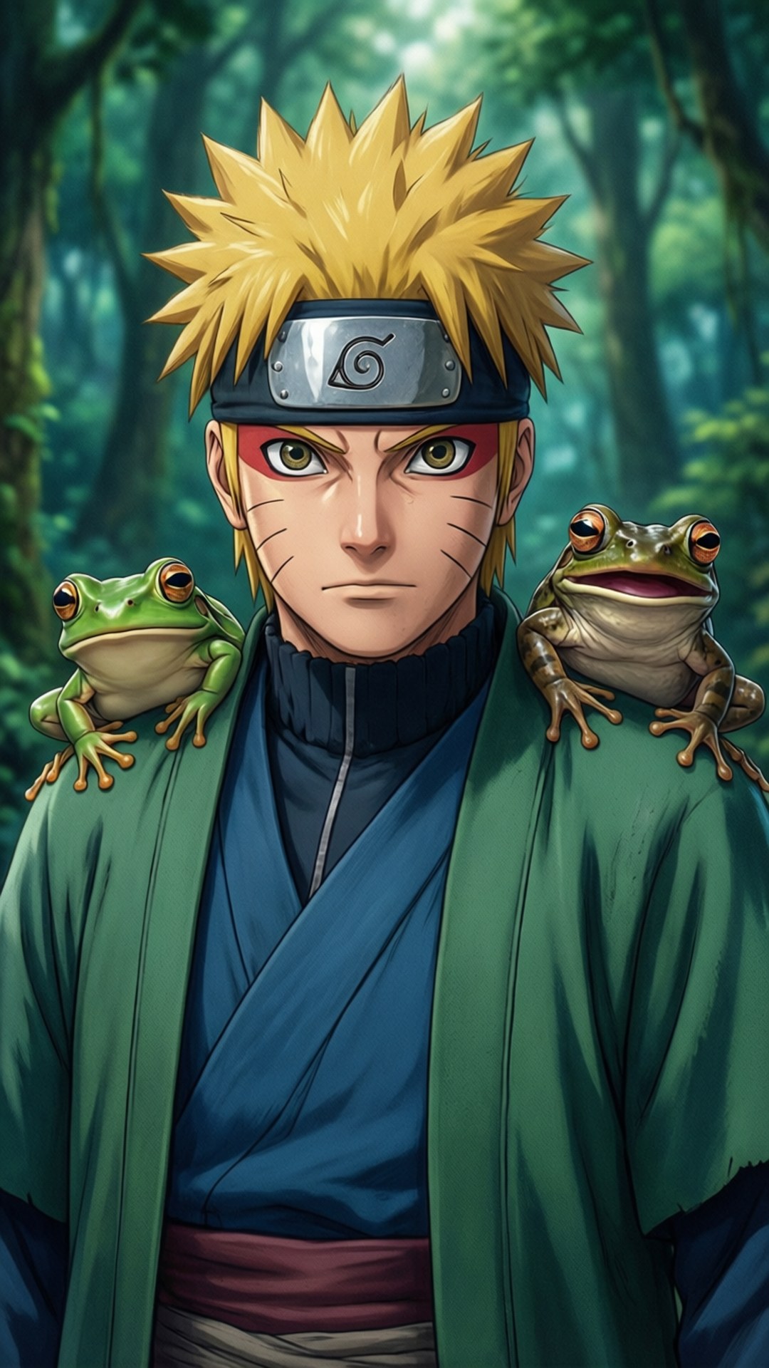 Naruto med frøer Wallpapers