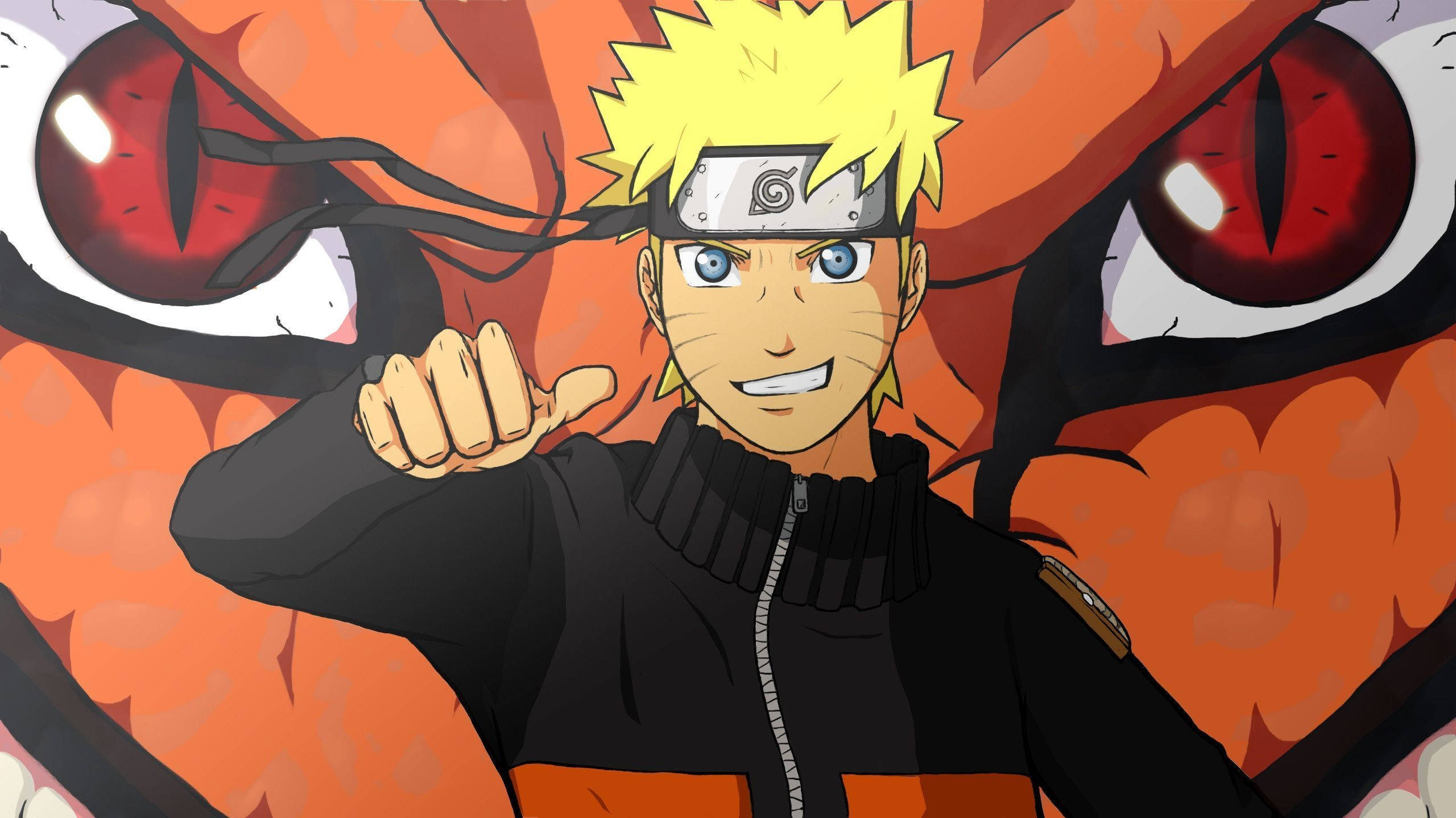 Naruto og den ni-halede bæst plakat Wallpapers