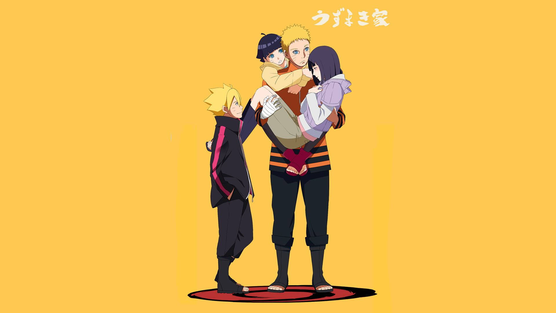 Naruto og Hinatas familie Wallpapers